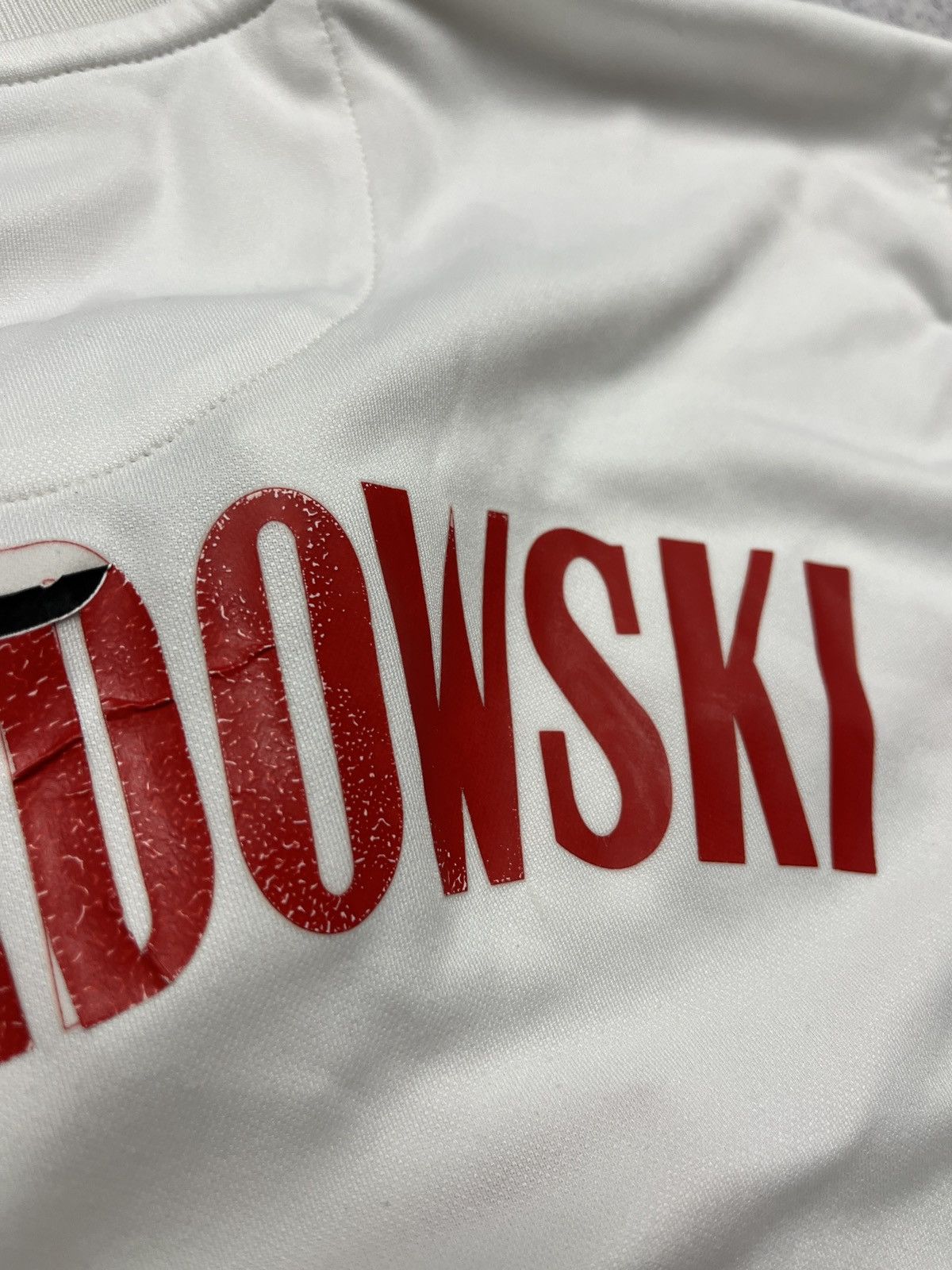 Nike Poland Home Soccer Jersey Lewandowski #9 Euro 2020 Rare