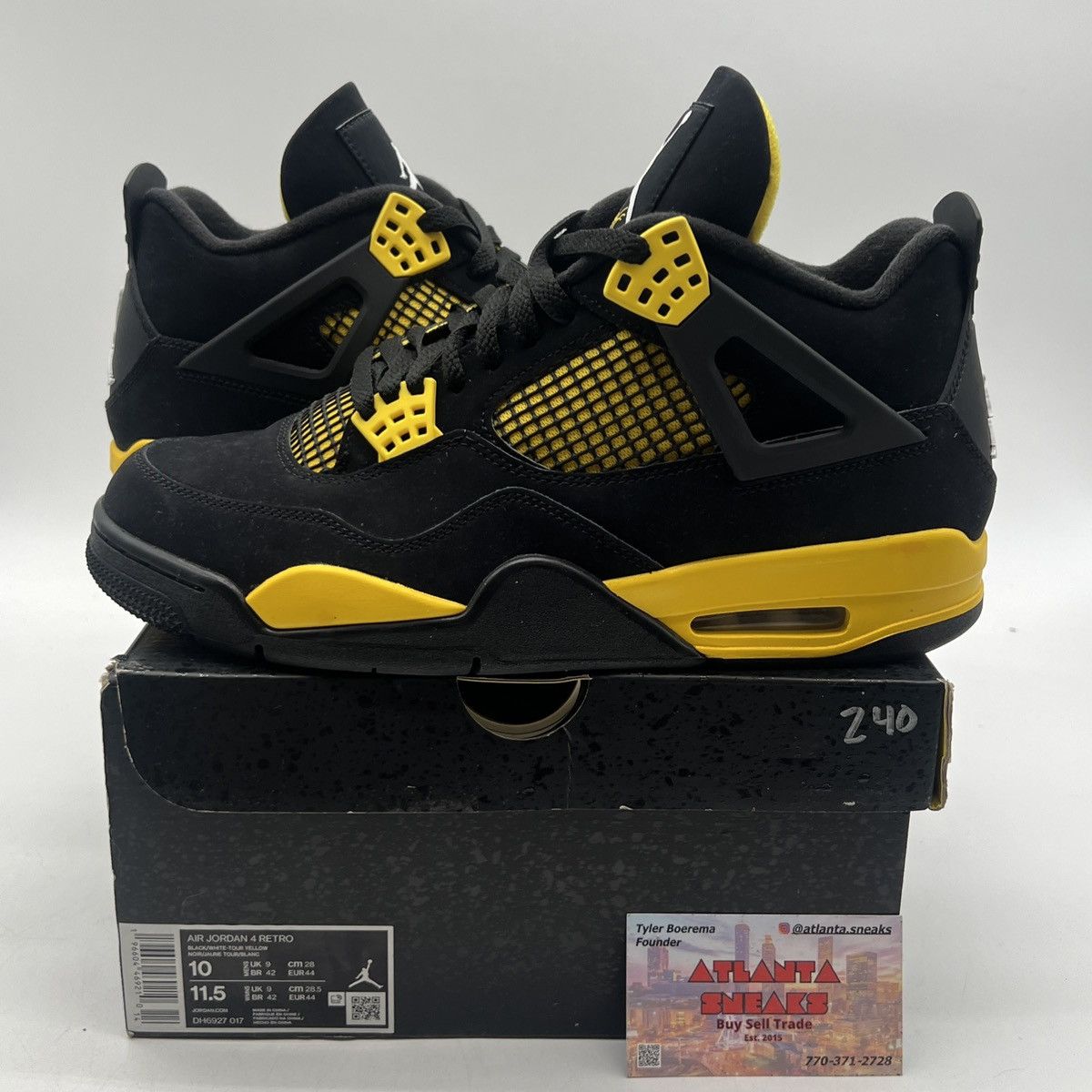Jordan Brand Air Jordan 4 Thunder Size US 10 / EU 43 - 1 Thumbnail