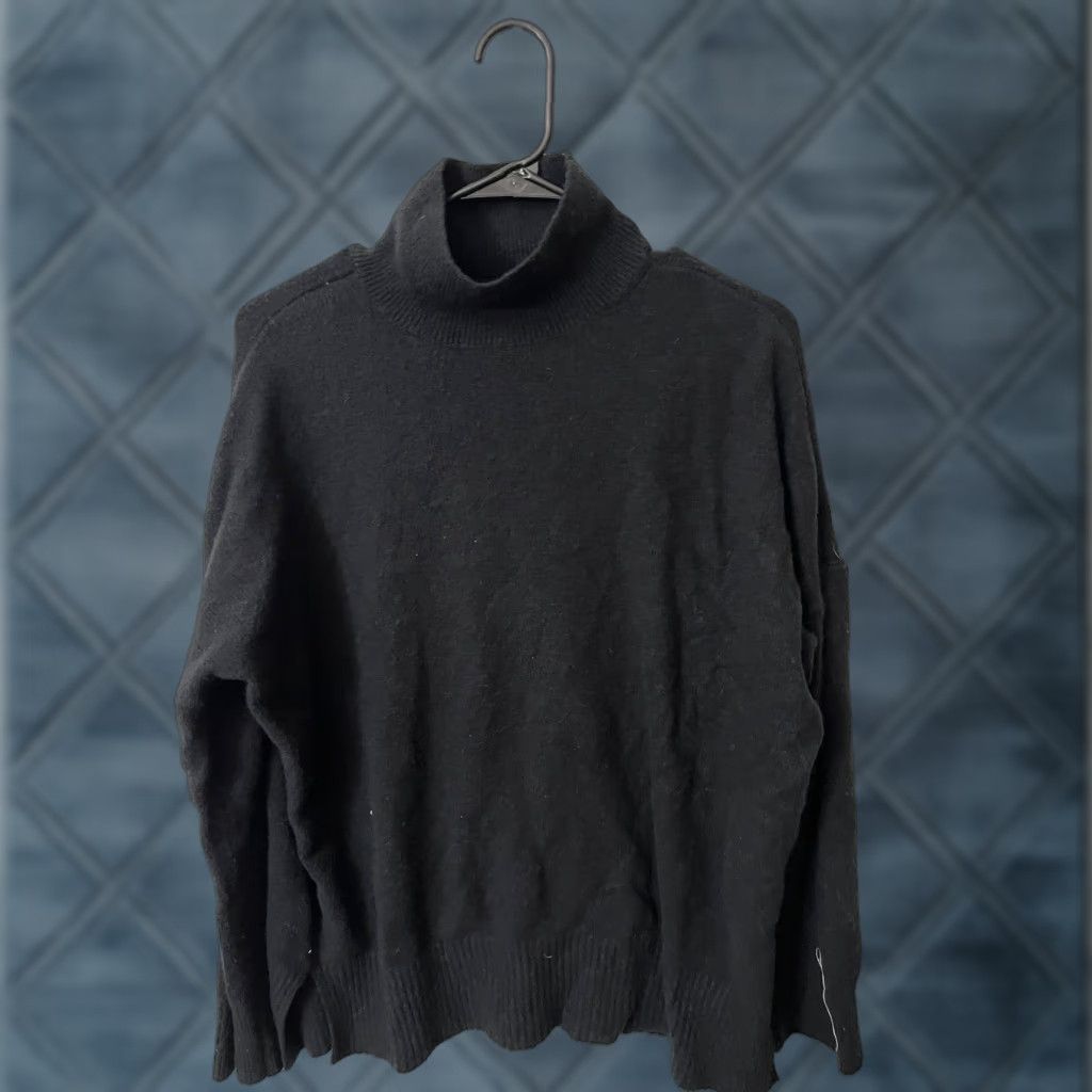 Abercrombie & Fitch ABERCROMBIE & FITCH Womens Sweater Knit Turtleneck Pullover Size M Black Size M / US 6-8 / IT 42-44 - 1 Thumbnail