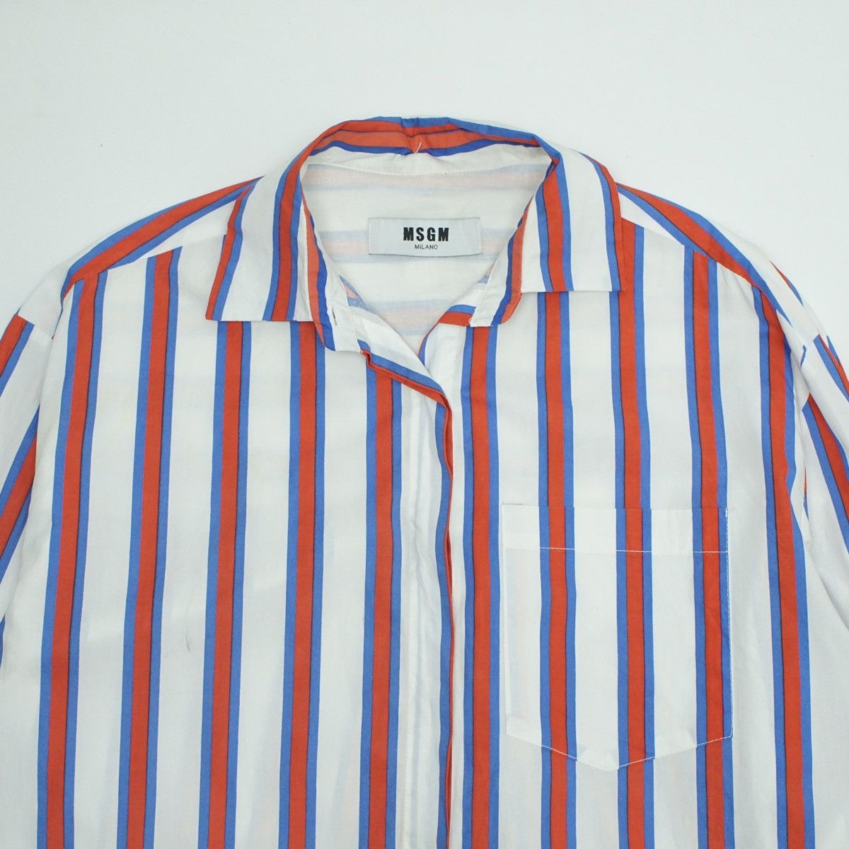 MSGM *NoTariff MSGM Milano Stripe Button Up Shirt Size XS / US 0-2 / IT 36-38 - 2 Thumbnail