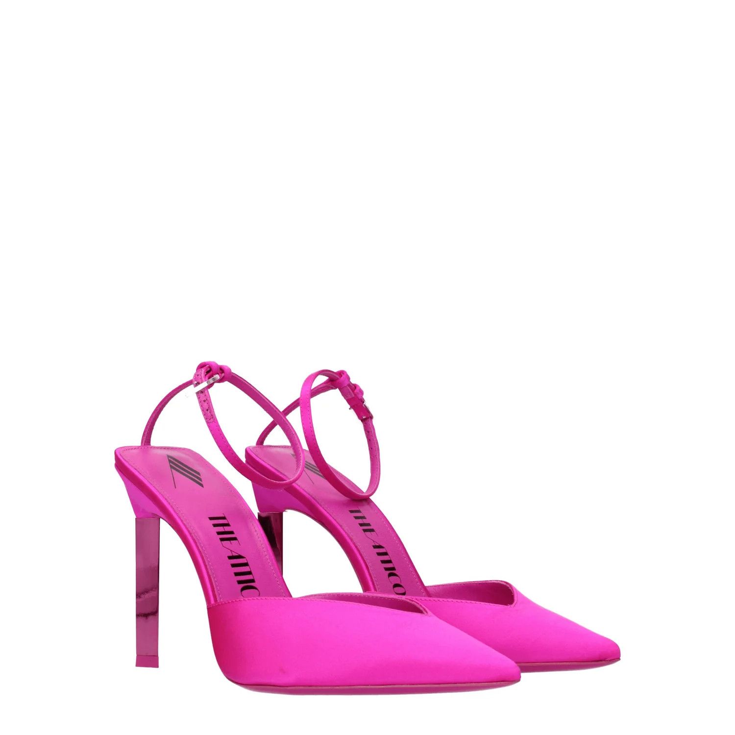 The Attico ob1o1e1224 Satin Sandals in Fuchsia Size US 8 / IT 38 - 2 Thumbnail