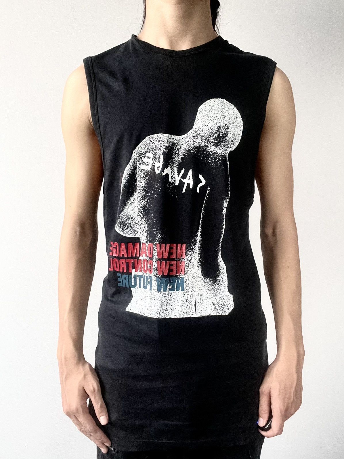 Raf by Raf Simons 2006 Raf Simons 'SAVAGE' Tank Top Size US M / EU 48-50 / 2 - 2 Thumbnail