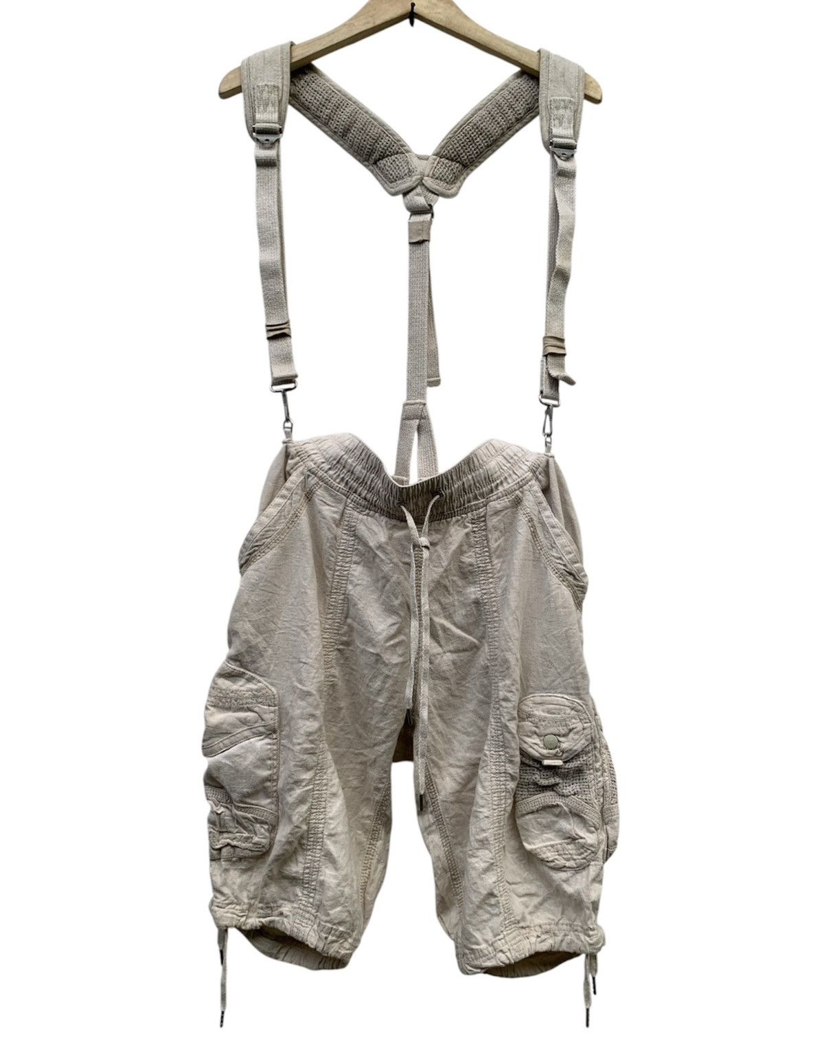 GOA beige Goa cargo pants with suspenders multiple pockets Size US 30 / EU 46 - 1 Thumbnail