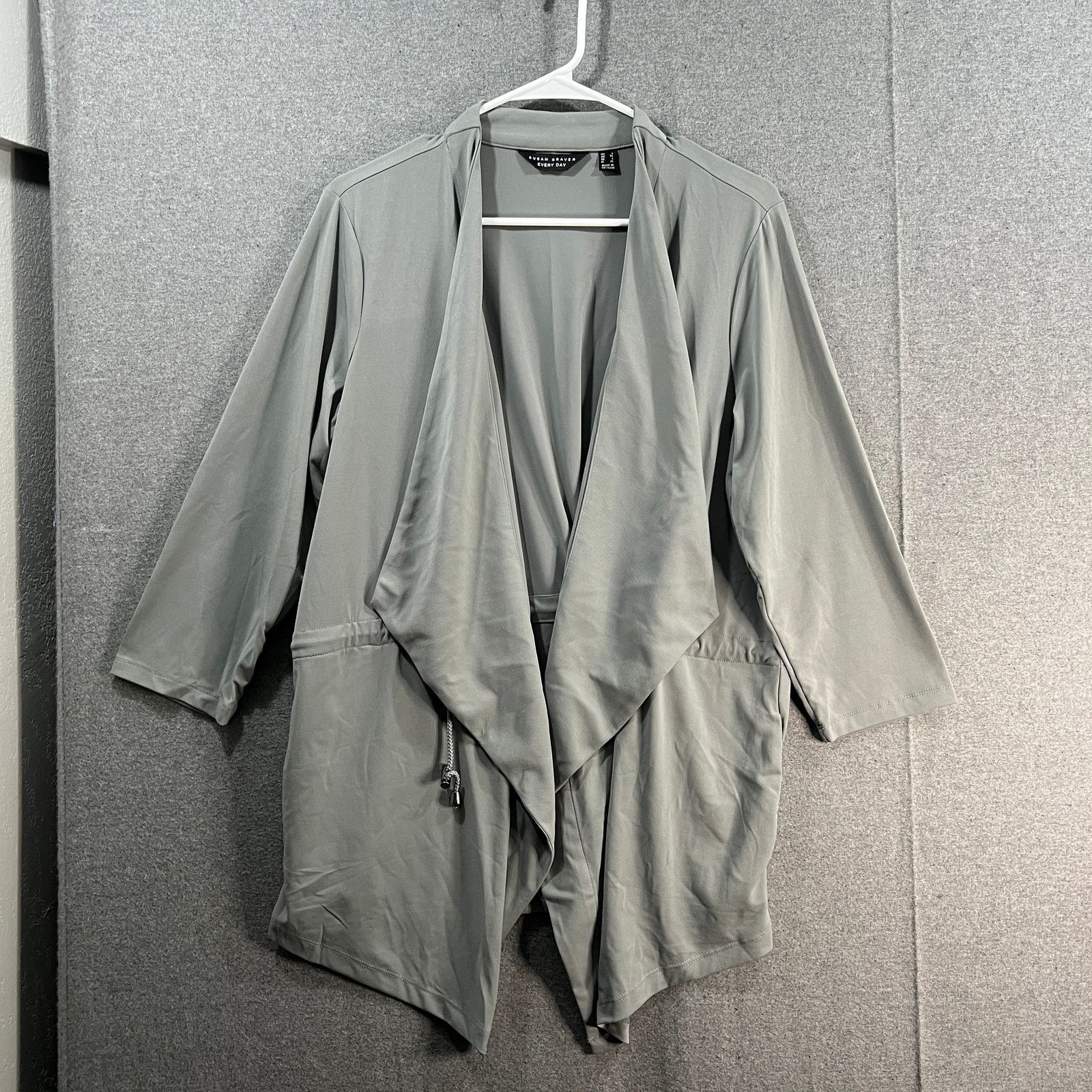 Other Every Day by Susan Graver Liquid Knit Anorak Style Size L / US 10 / IT 46 - 1 Thumbnail