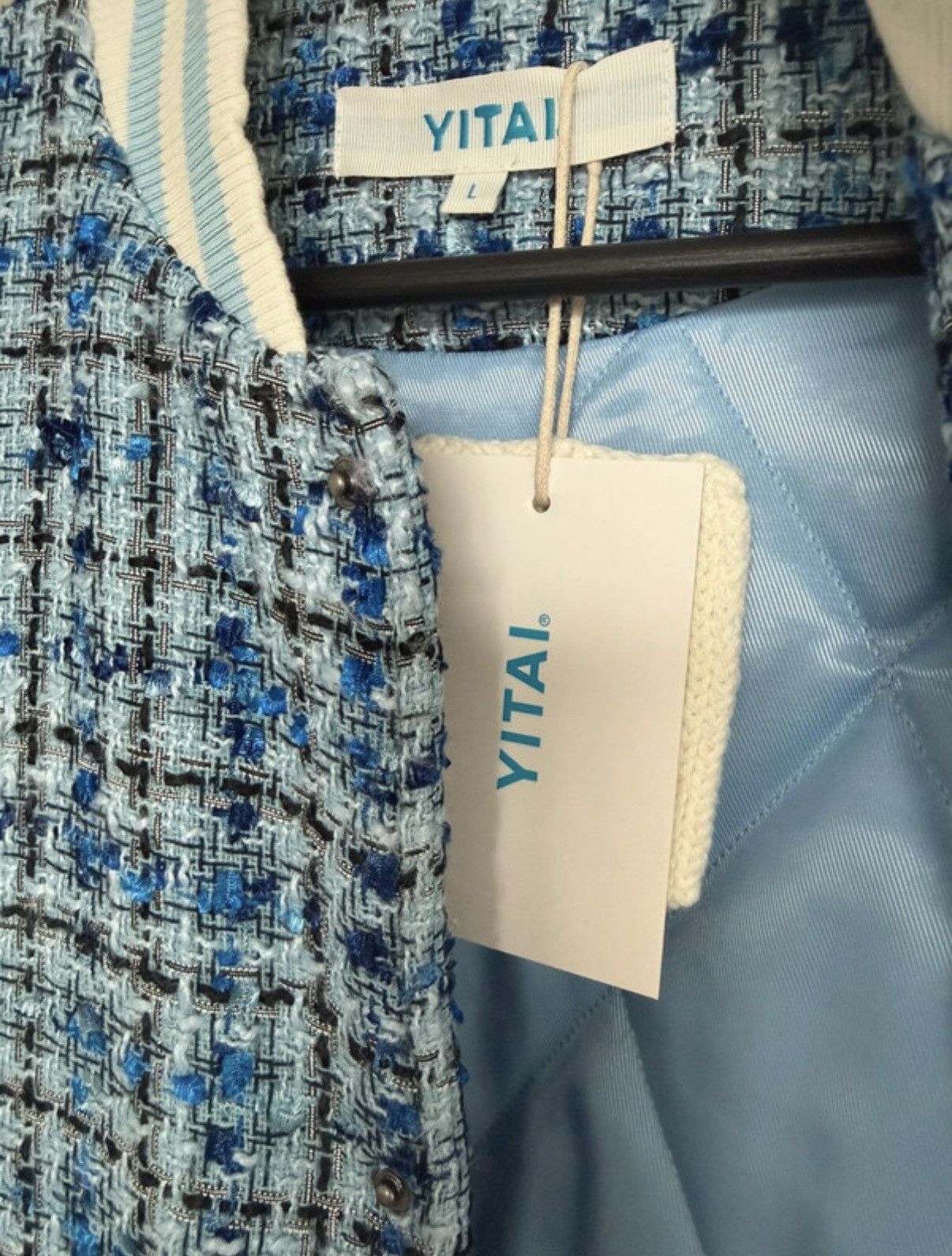 YITAI Marine Tweed Varsity Jacket Size US L / EU 52-54 / 3 - 4 Thumbnail