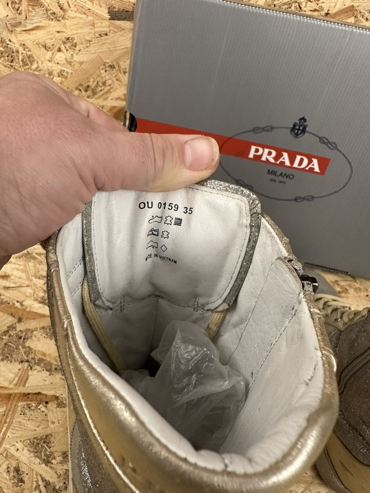 Prada Prada boits size 6,5 US gold Size US 6.5 / IT 36.5 - 7 Thumbnail