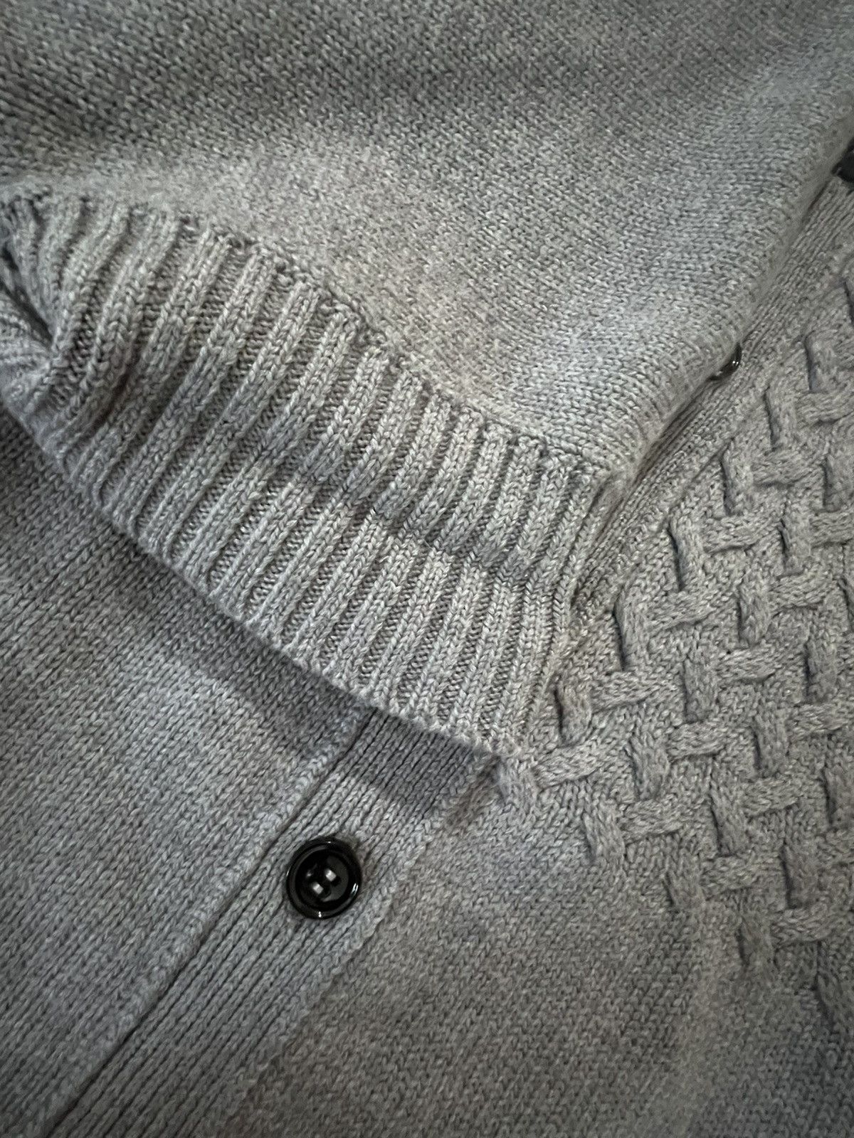 Vintage GUCCI 100% Wool Gray Knit Short Sleeve Cardigan Sweater Sz 8 Size S / US 4 / IT 40 - 5 Thumbnail