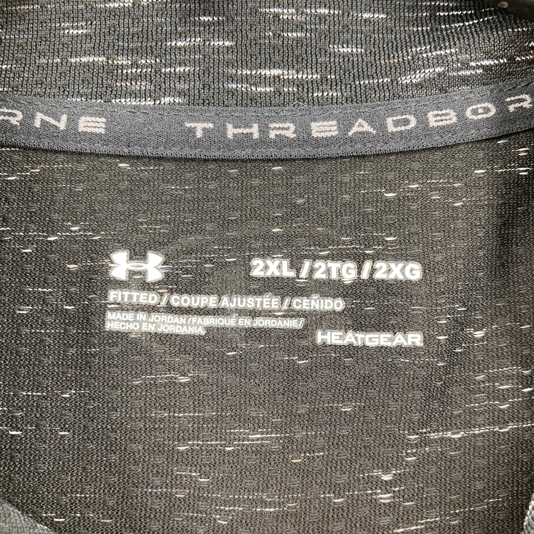 Under Armour Under Armour Pullover Mens 2XL Black Threadborne HeatGear Half Zip Athletic Top Size US XXL / EU 58 / 5 - 4 Thumbnail