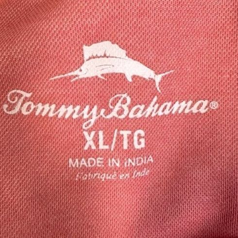 Tommy Bahama Tommy Bahama Polo Shirt Mens XL Pink Short Sleeve Logo Rugby Casual Lightweight Breathable Easy Care Collared Solid Pattern Preppy Size US XL / EU 56 / 4 - 4 Thumbnail