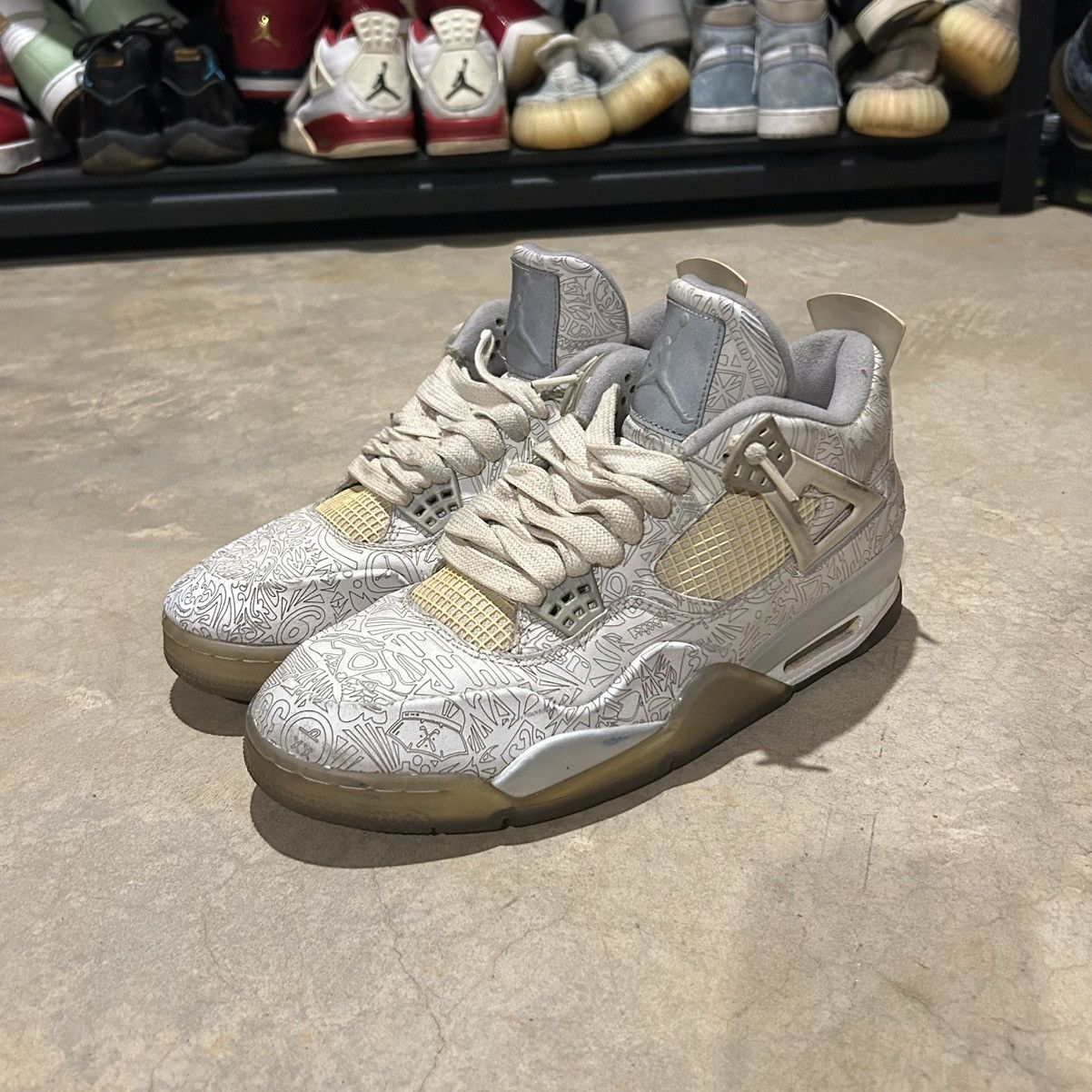 Jordan Brand × Nike Air Jordan 4 Retro 30th Anniversary Laser 2015 US 11 Size US 11 / EU 44 - 2 Thumbnail