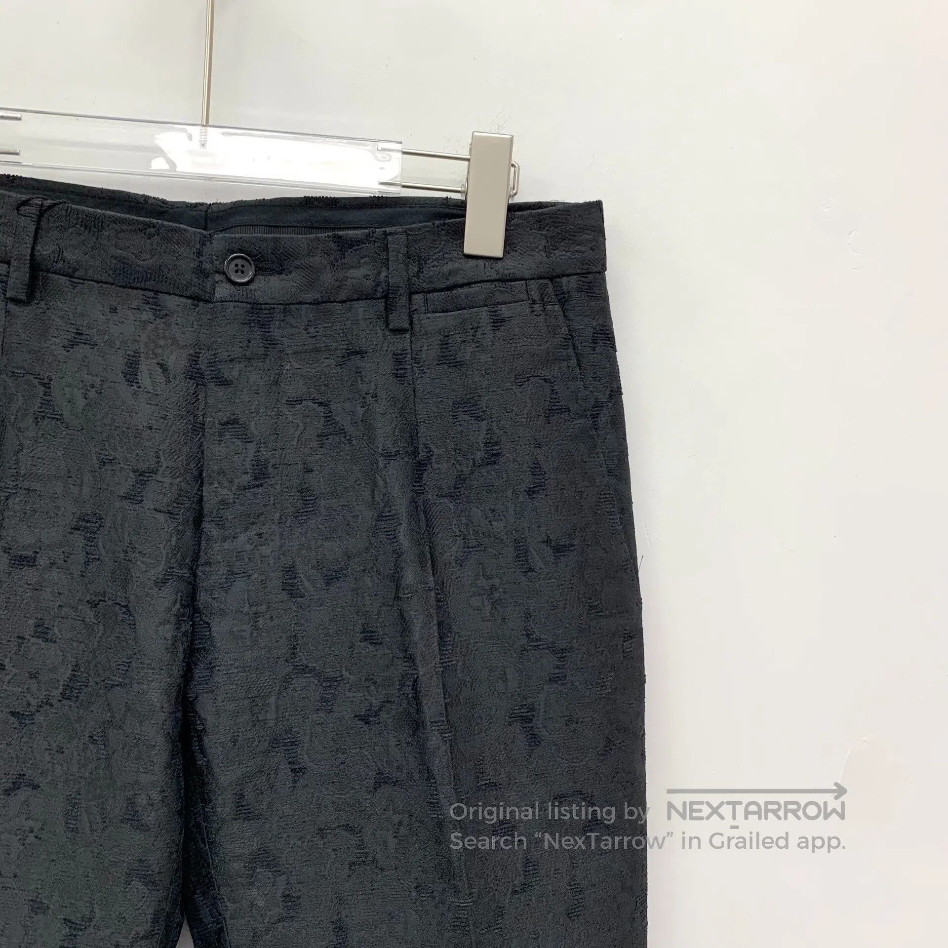 Dolce & Gabbana Dolce Gabbana Black lace floral embroidery casual long pan Size US 30 / EU 46 - 3 Thumbnail