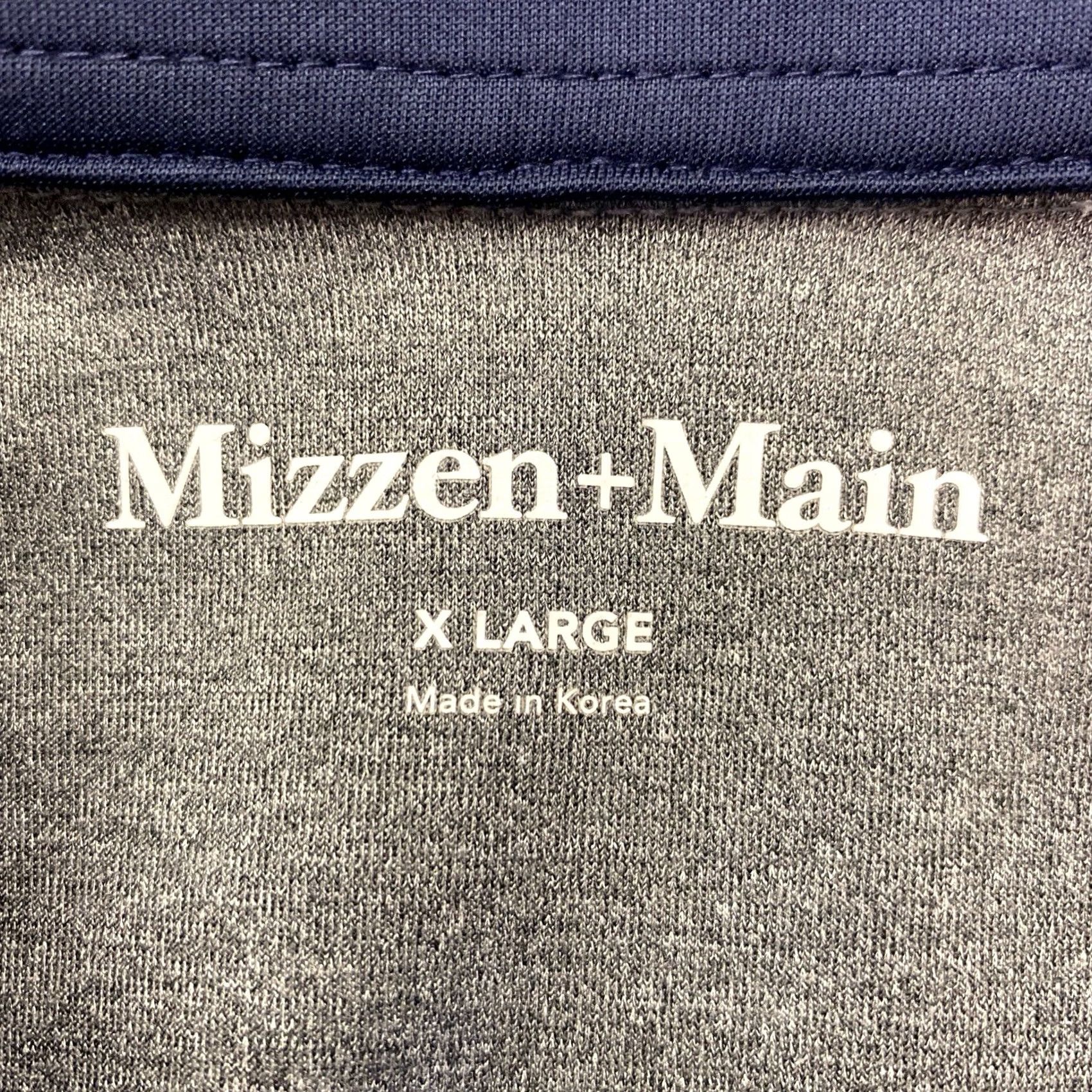 Mizzen+Main Mizzen Main Pullover Shirt Mens XL Grey 1/4 Zip Long Sleeve Mock Neck Size US XL / EU 56 / 4 - 4 Thumbnail