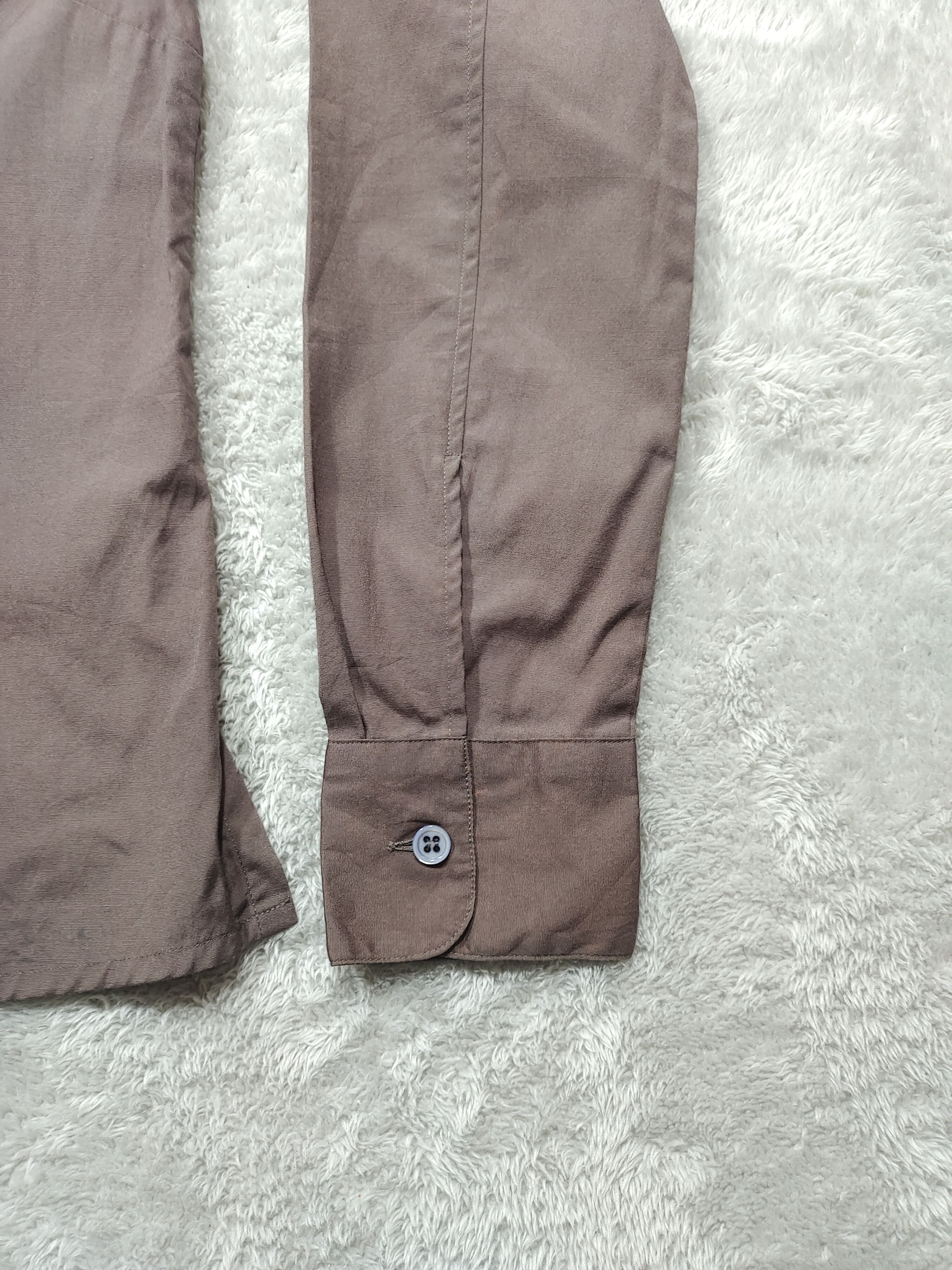 Designer × agnes b. VINTAGE AGNES B BROWN BUTTON UP LONG SLEEVE Size XS / US 0-2 / IT 36-38 - 4 Thumbnail
