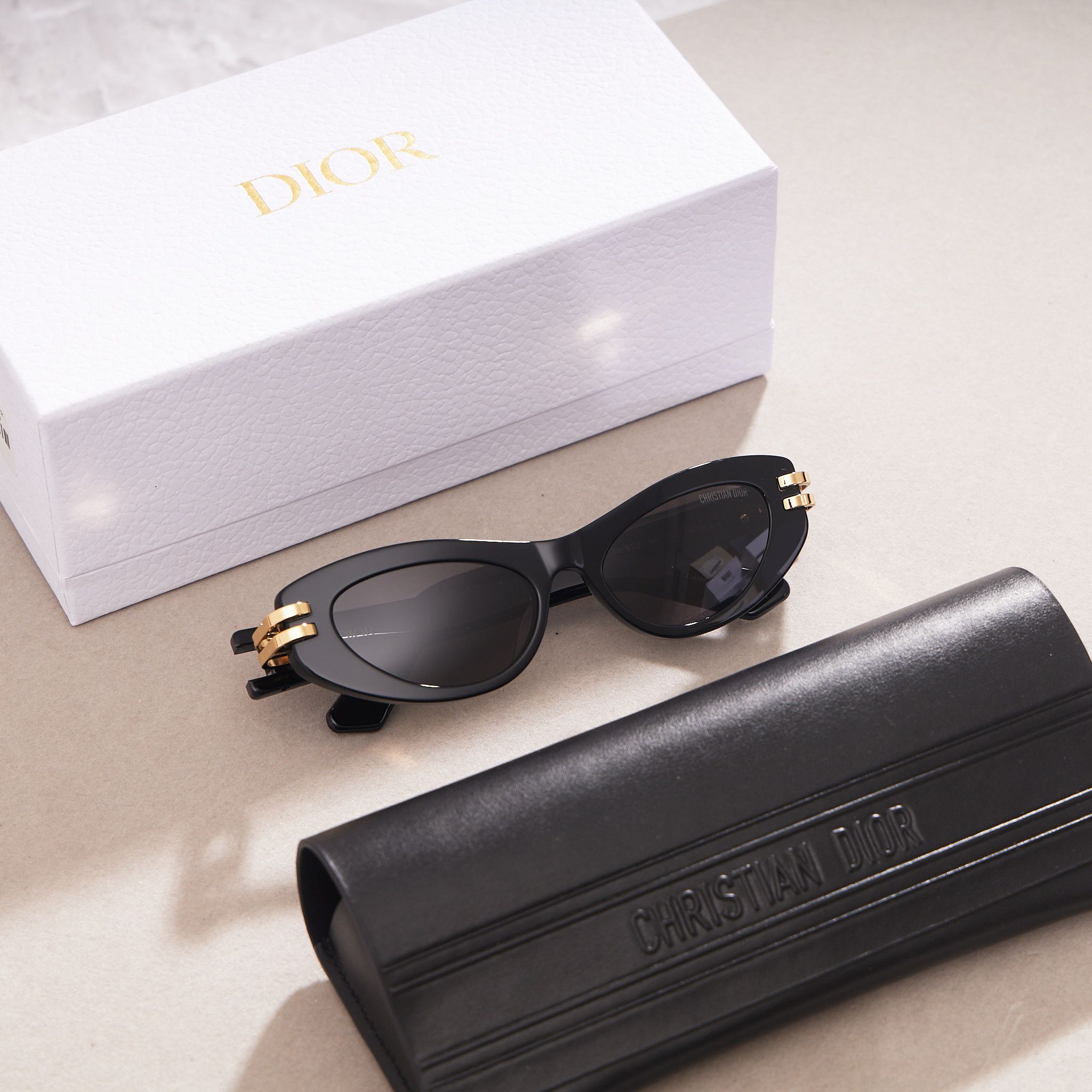 Dior DIOR CDIOR B1U Black Butterfly Sunglasses Size ONE SIZE - 3 Thumbnail