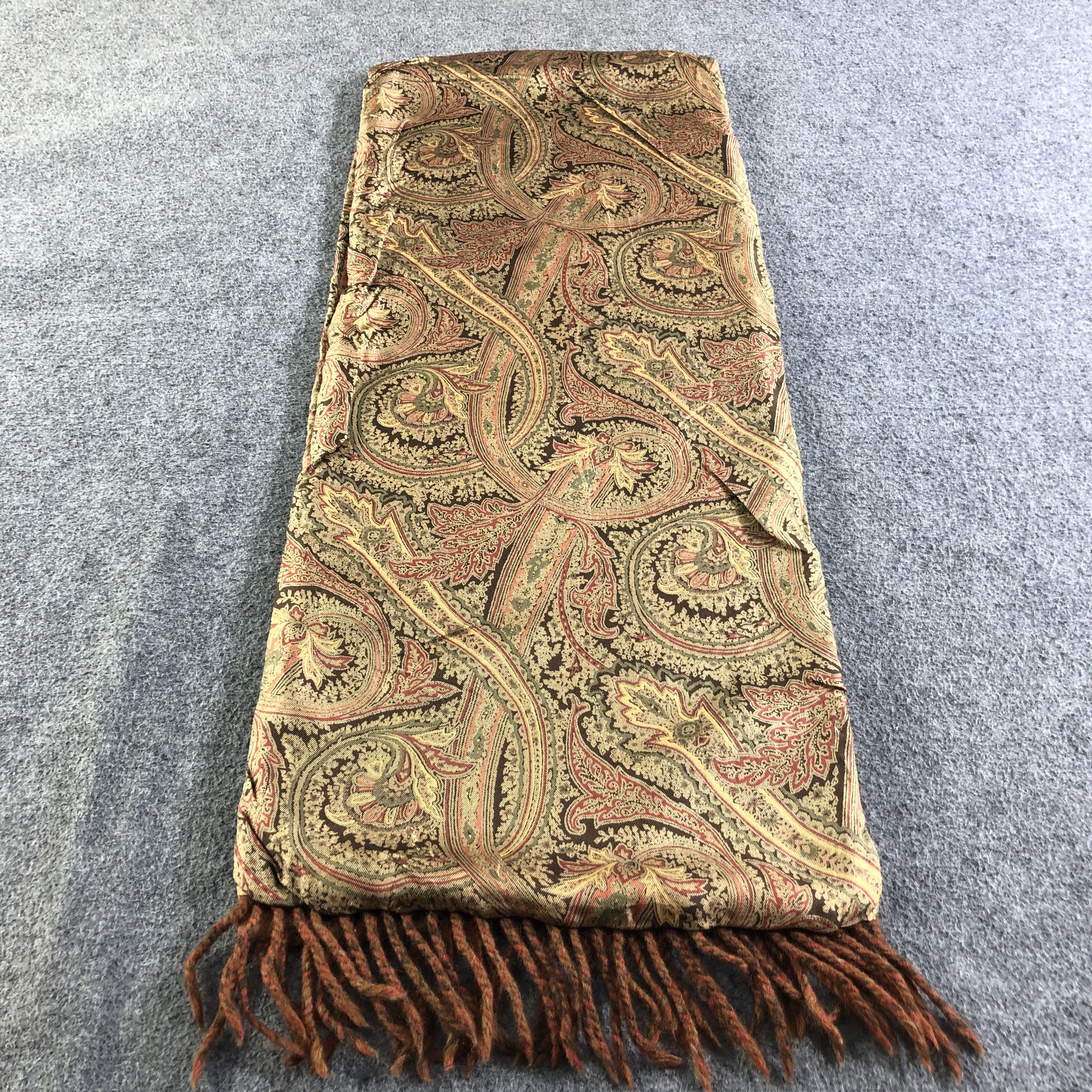 Hypebeast Top Kapi Paisley Silk/Wool Scarf Muffler V1998 Size ONE SIZE - 2 Thumbnail
