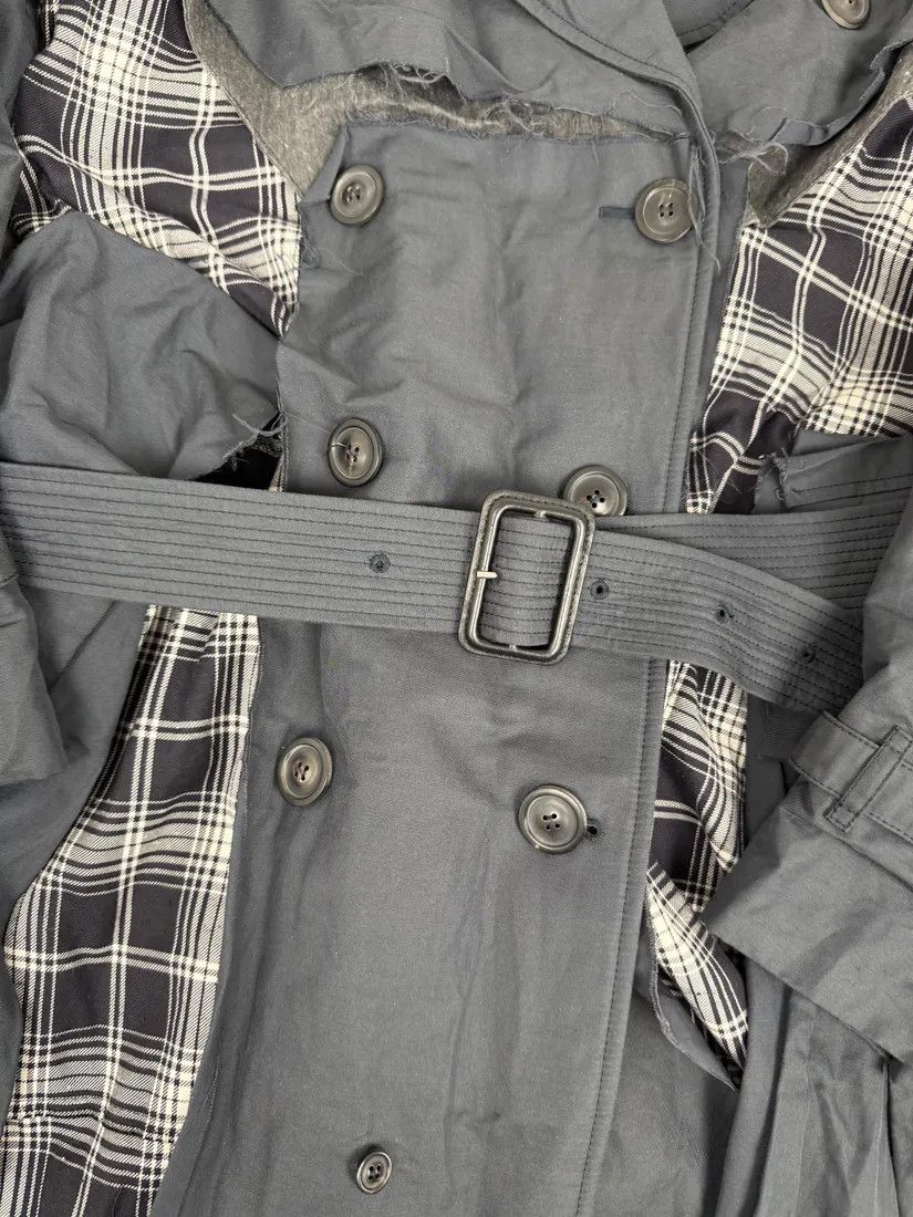 Maison Margiela Maison Margiela Grey Sample Destructured Ripped Trench Coat Size US S / EU 44-46 / 1 - 6 Thumbnail