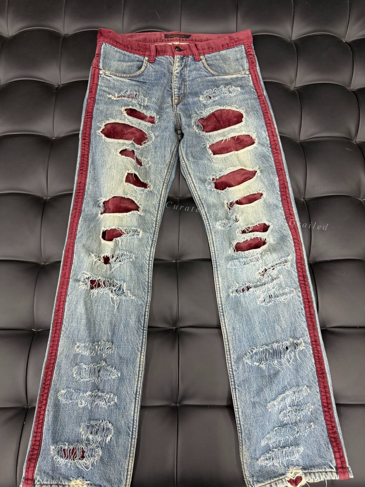 Undercover Undercover 02AW Distressed Blue Jeans Size US 32 / EU 48 - 1 Thumbnail