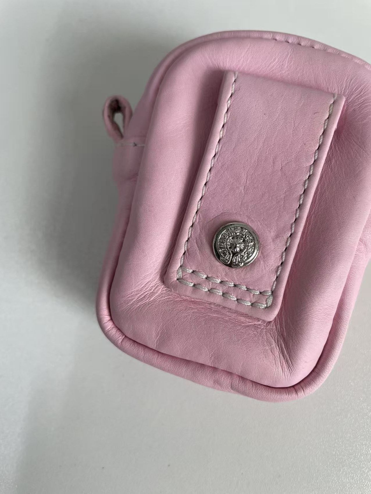 Chrome Hearts Chrome Hearts Pink Cross Patch Airpod Micro Take Wallet Size ONE SIZE - 6 Thumbnail