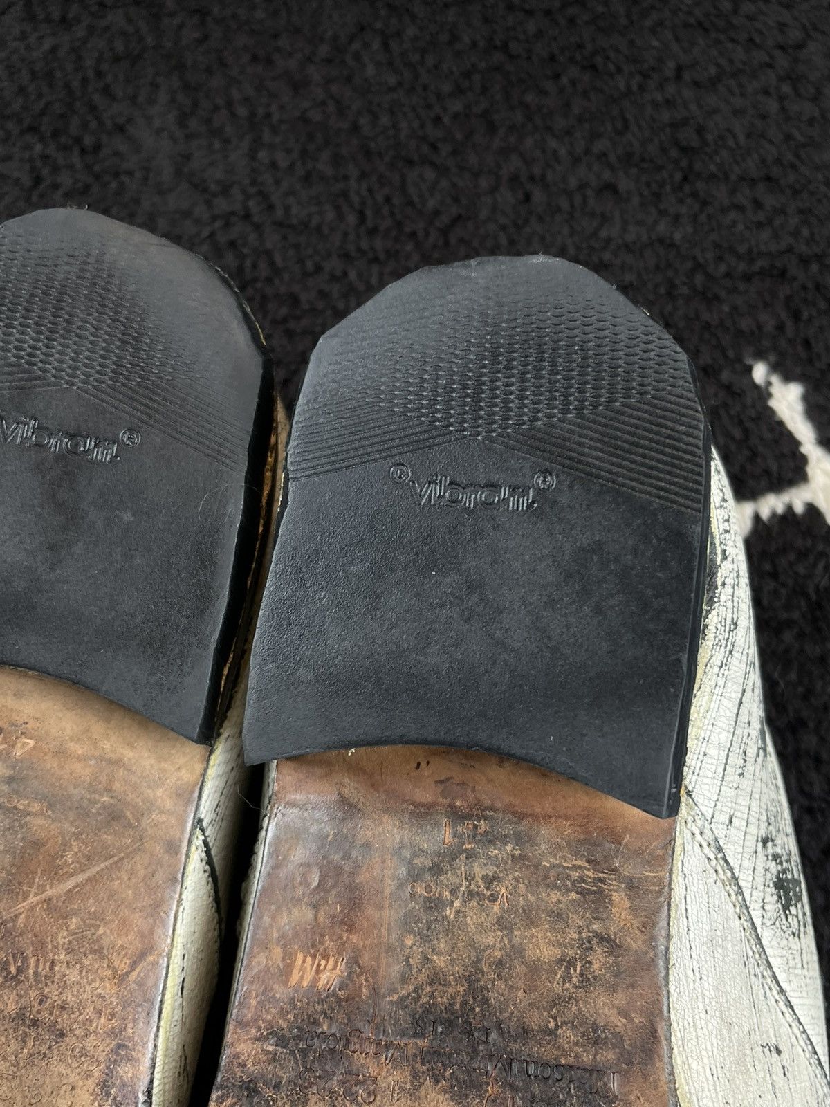 Maison Margiela FW12 Maison Margiela H&M Painted Leather Loafers Size US 8 / EU 41 - 7 Thumbnail