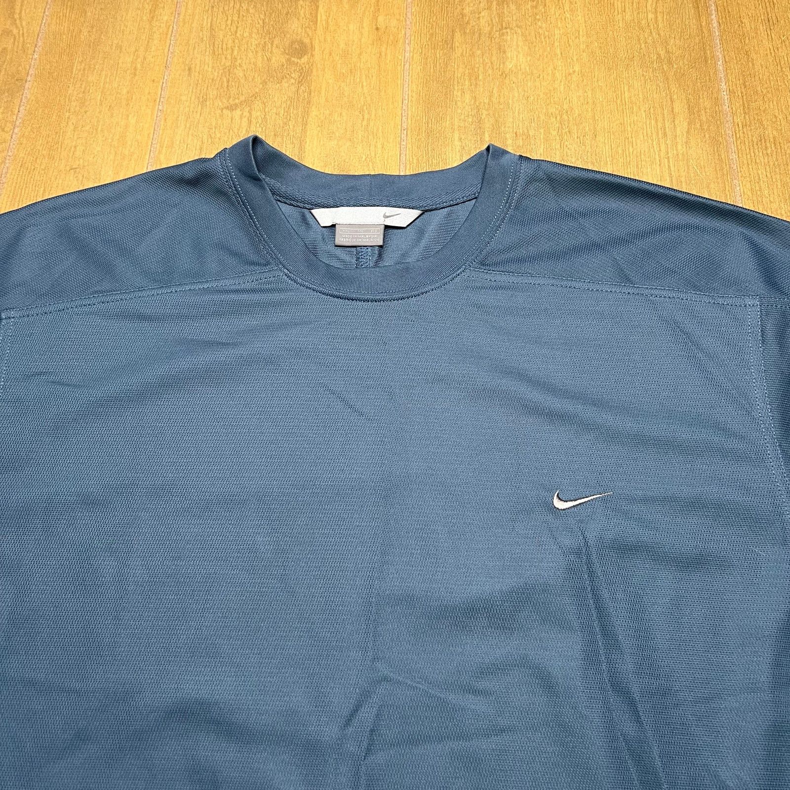 Nike Vintage Nike Swoosh T Shirt Men Sz XXL Blue Y2K Mesh Size US XXL / EU 58 / 5 - 10 Thumbnail