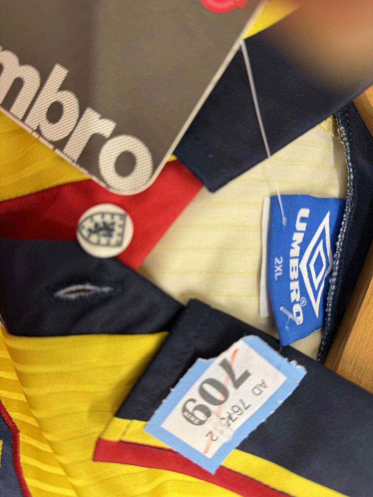 Umbro Umbro Scotland Football Association Yellow Jersey Shirt 2XL Size ONE SIZE - 3 Thumbnail
