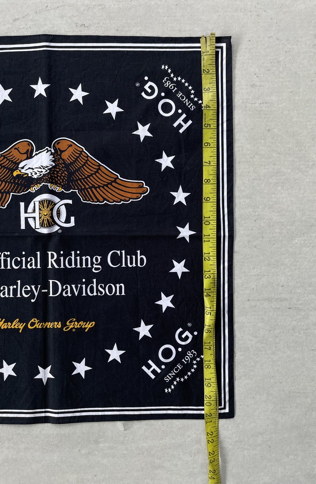 Harley Davidson 🔥VINTAGE HARLEY DAVIDSON HOG OFFICIAL RIDING CLUB BANDANA Size ONE SIZE - 7 Thumbnail
