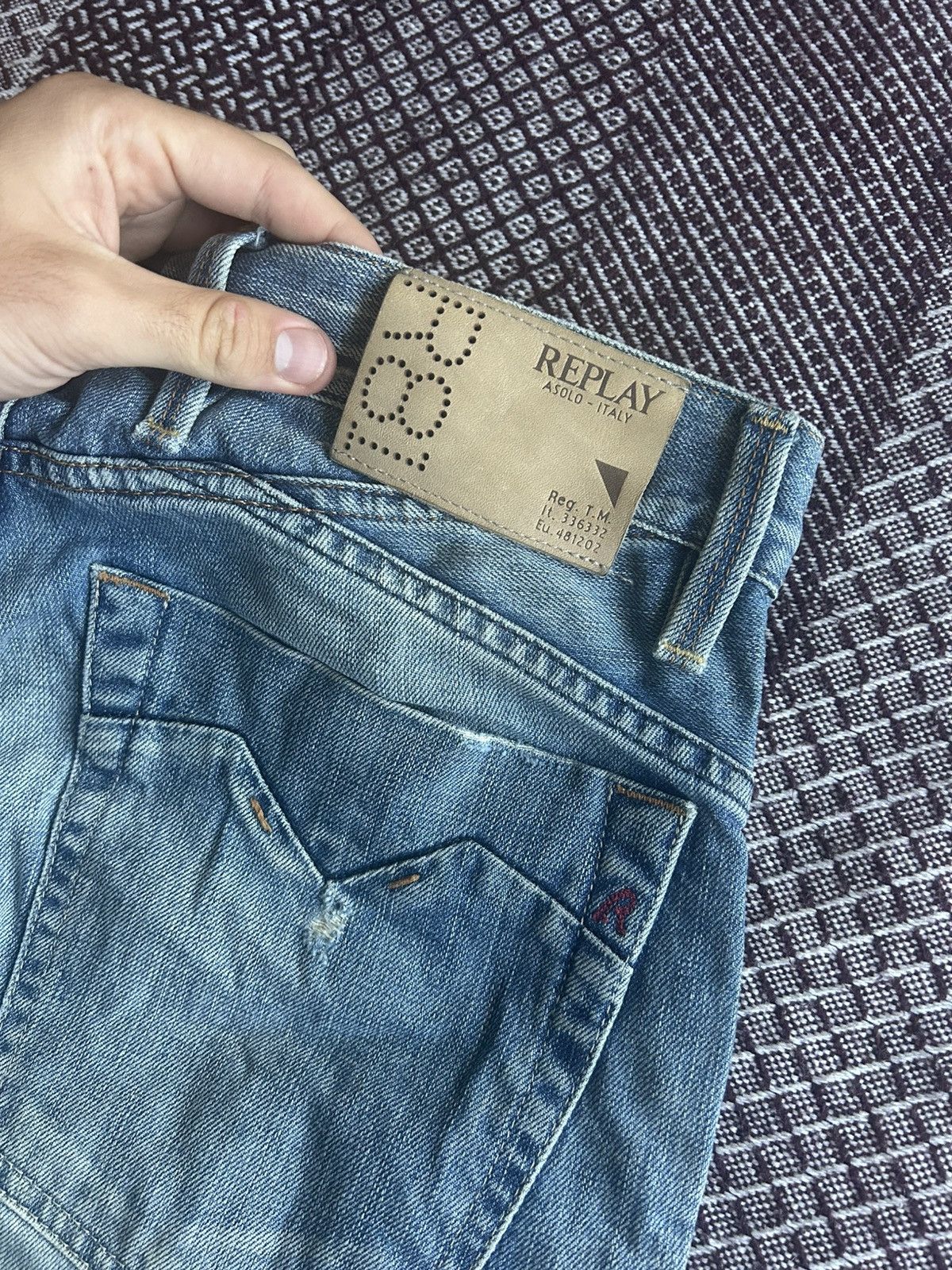 Replay Vintage Replay Denim Washed Distressed Jeans Japanese Vibe Size US 31 - 16 Thumbnail