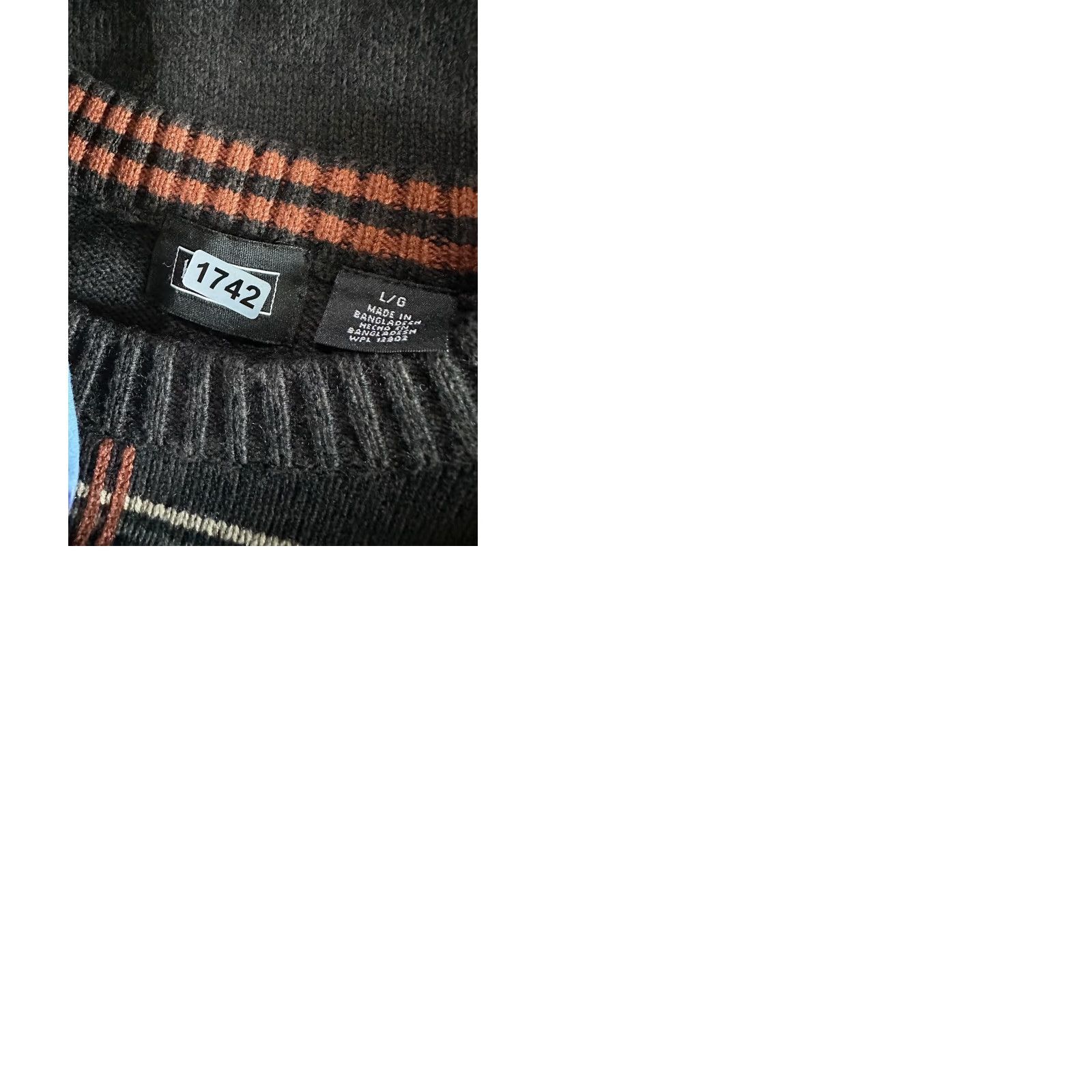 Haggar VINTAGE Haggar Checkered Sweater Mens Large Tight Fit Earth Tone Dark Brown Windowpane Check Size US L / EU 52-54 / 3 - 9 Thumbnail