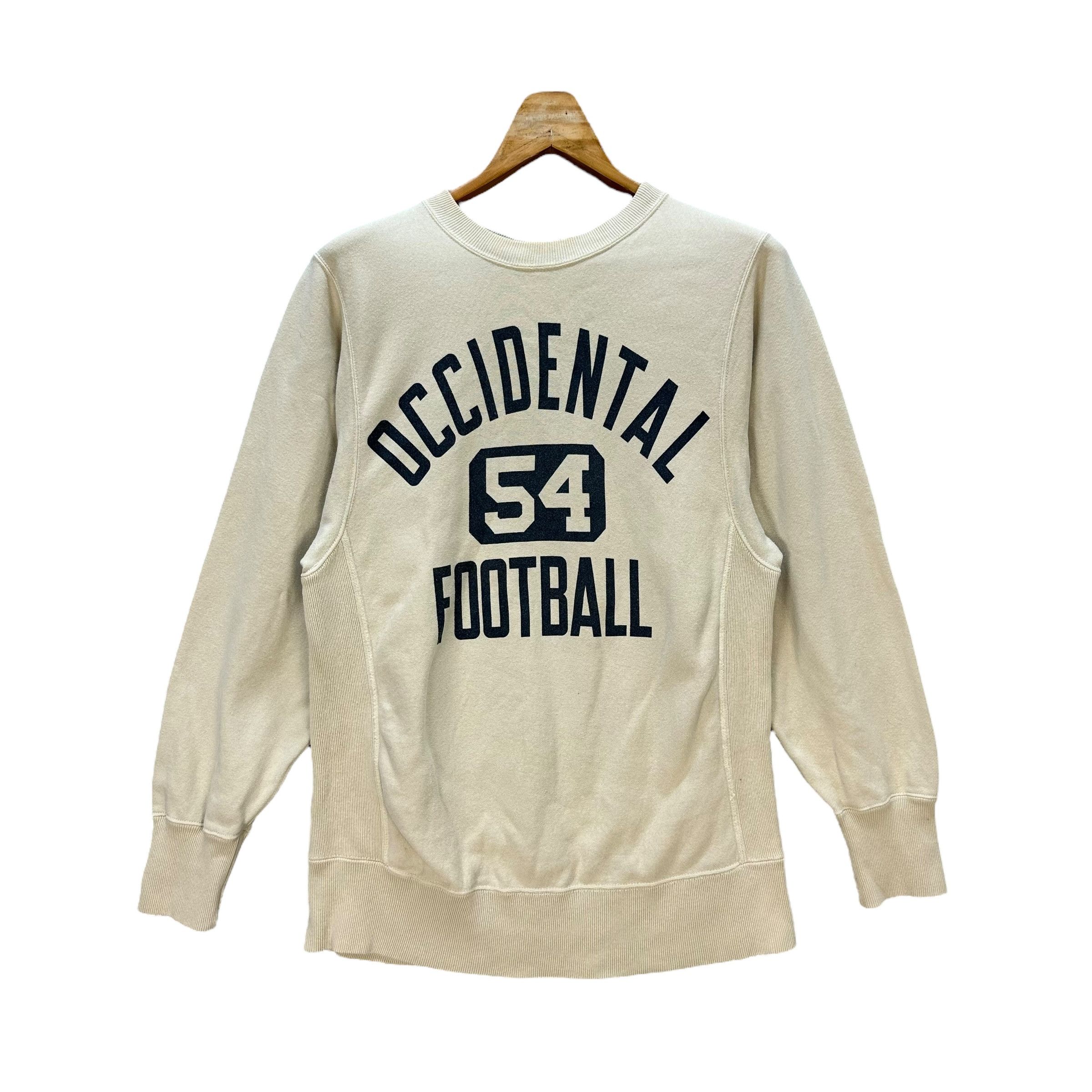 image of Vintage x Warehouse Dubblework Warehouse Occidental Football Sweatshirt 9169-66, Men's (Size Medium