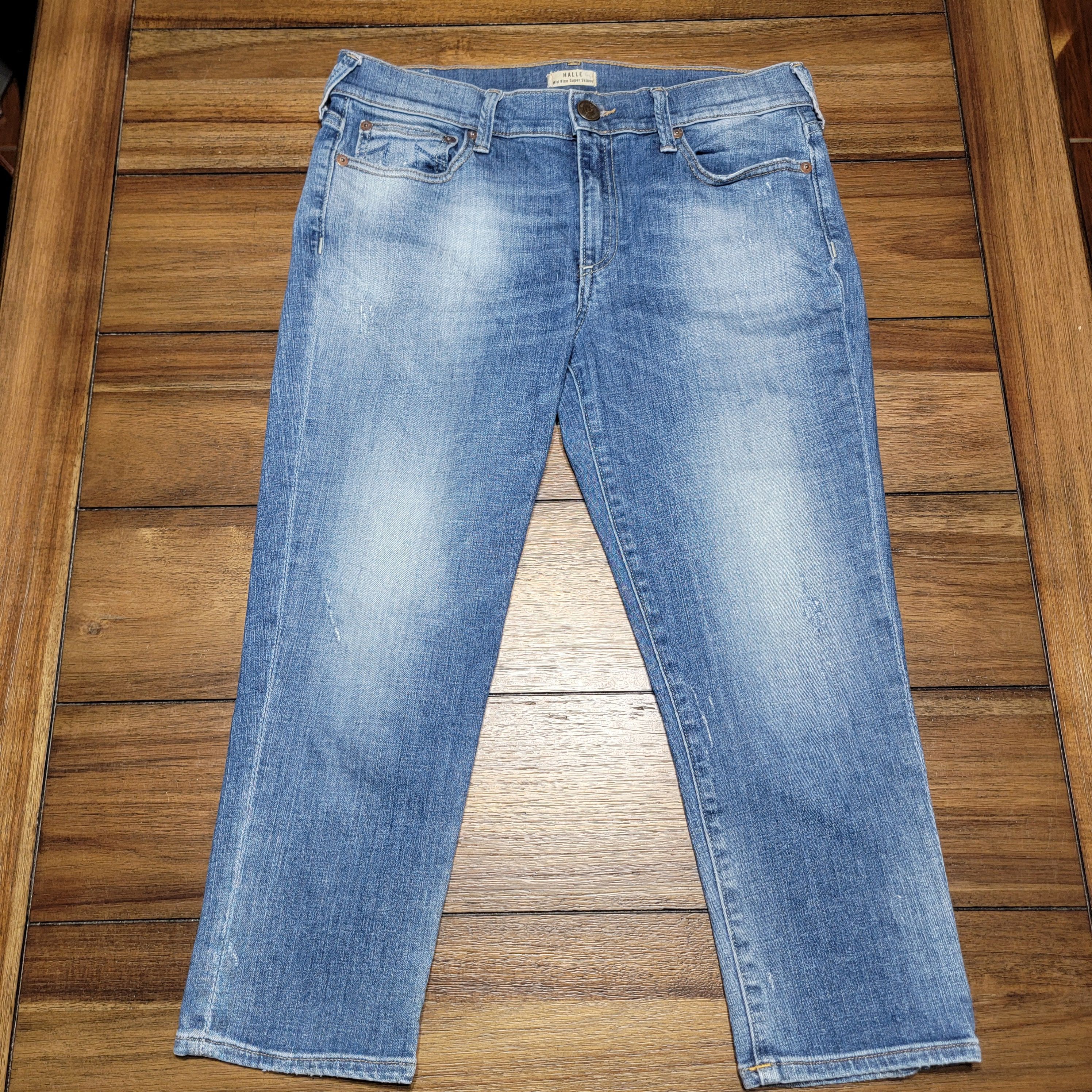 True Religion True Religion Halle Mid Rise Super Skinny Denim Capris - 29 Size 29" - 1 Thumbnail