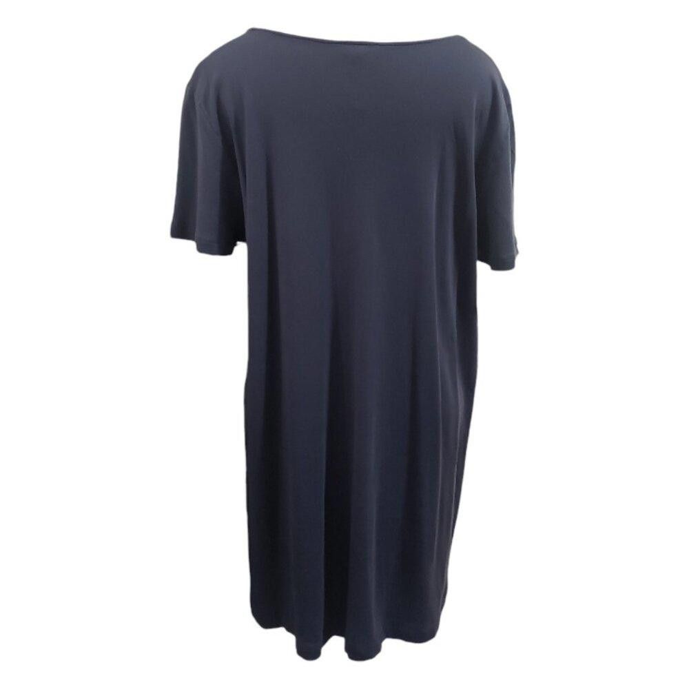 Hanro CT1817 Hanro Dark Grey Short Sleeve Tunic L Size L / US 10 / IT 46 - 4 Thumbnail