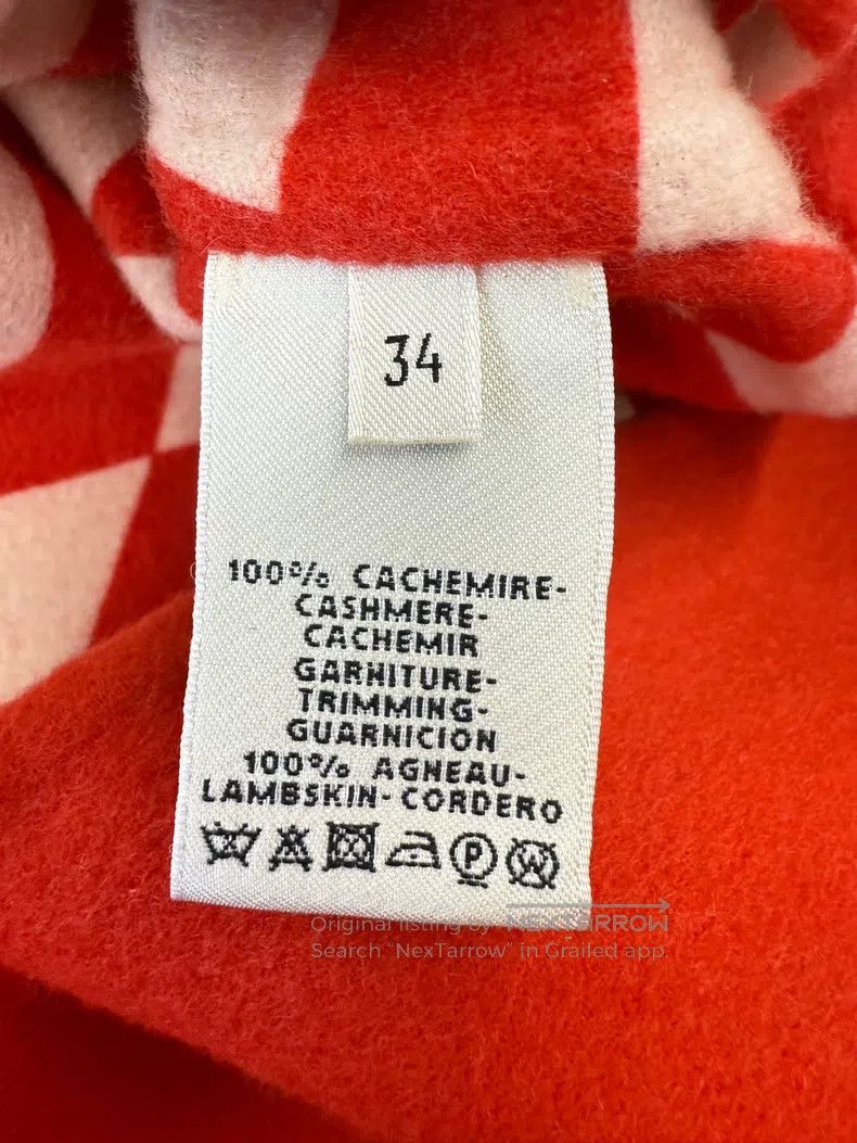 Hermes Hermes Orange Wool Coat Size XXS / US 00 / IT 34 - 4 Thumbnail