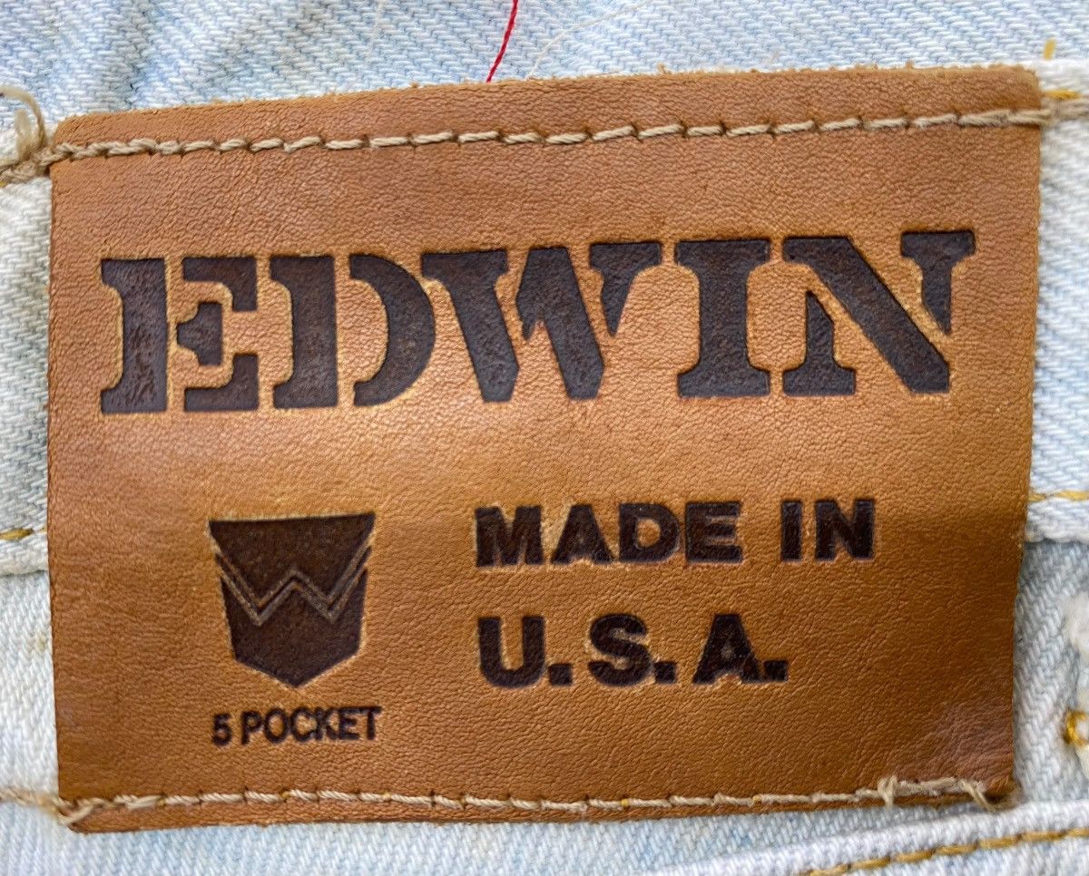 Edwin Edwin Acid Light Wash Style Straight Leg Jeans Size US 28 / EU 44 - 13 Thumbnail