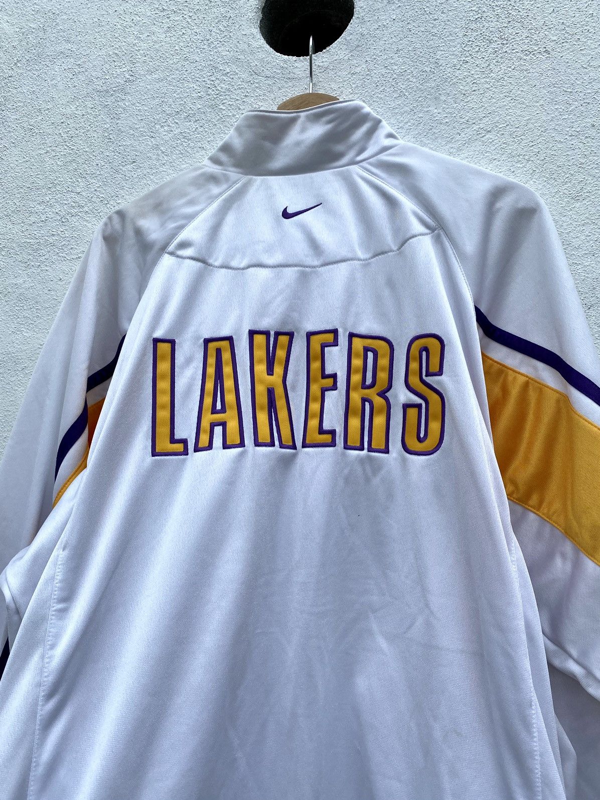 NBA Vintage Nike Team X L.A Lakers Nike NBA Warm-Up Set Size US XL / EU 56 / 4 - 11 Thumbnail