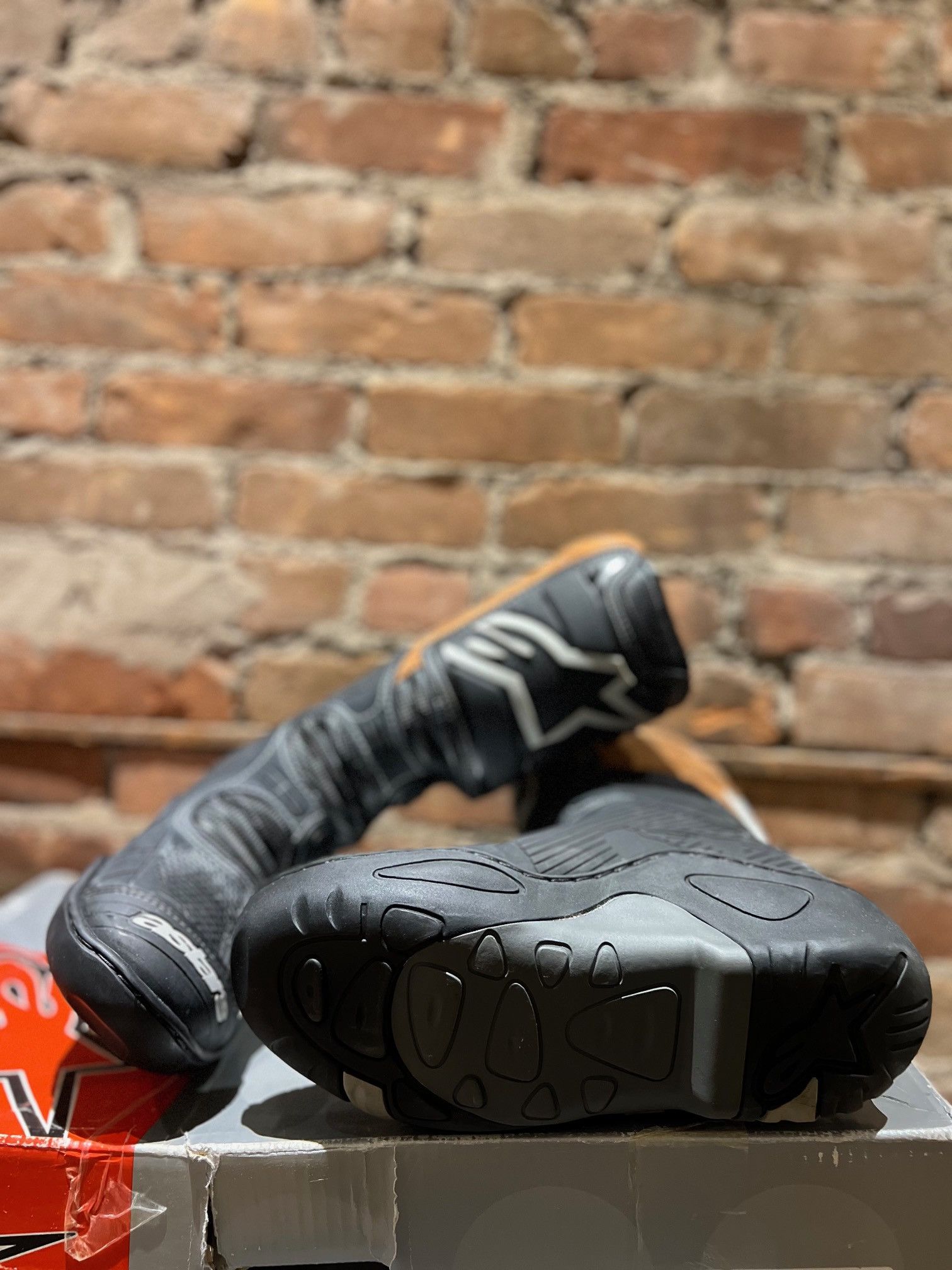 Alpinestars Alpinestars Vector Motorcycle Boots – Black/Grey Size US 8 / EU 41 - 6 Thumbnail