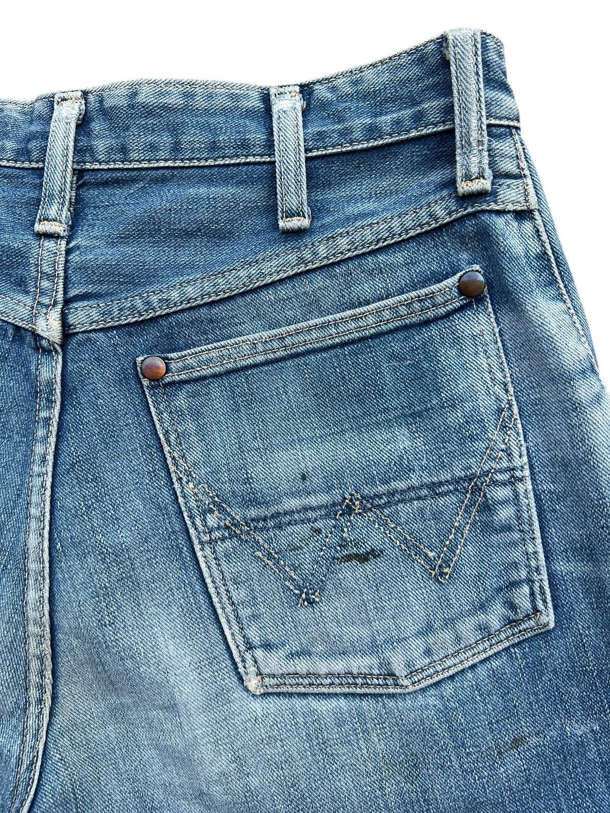 Wrangler Vintage 90s Wrangler Selvedge Patina Denim Jeans 29x32 Size US 29 - 9 Thumbnail