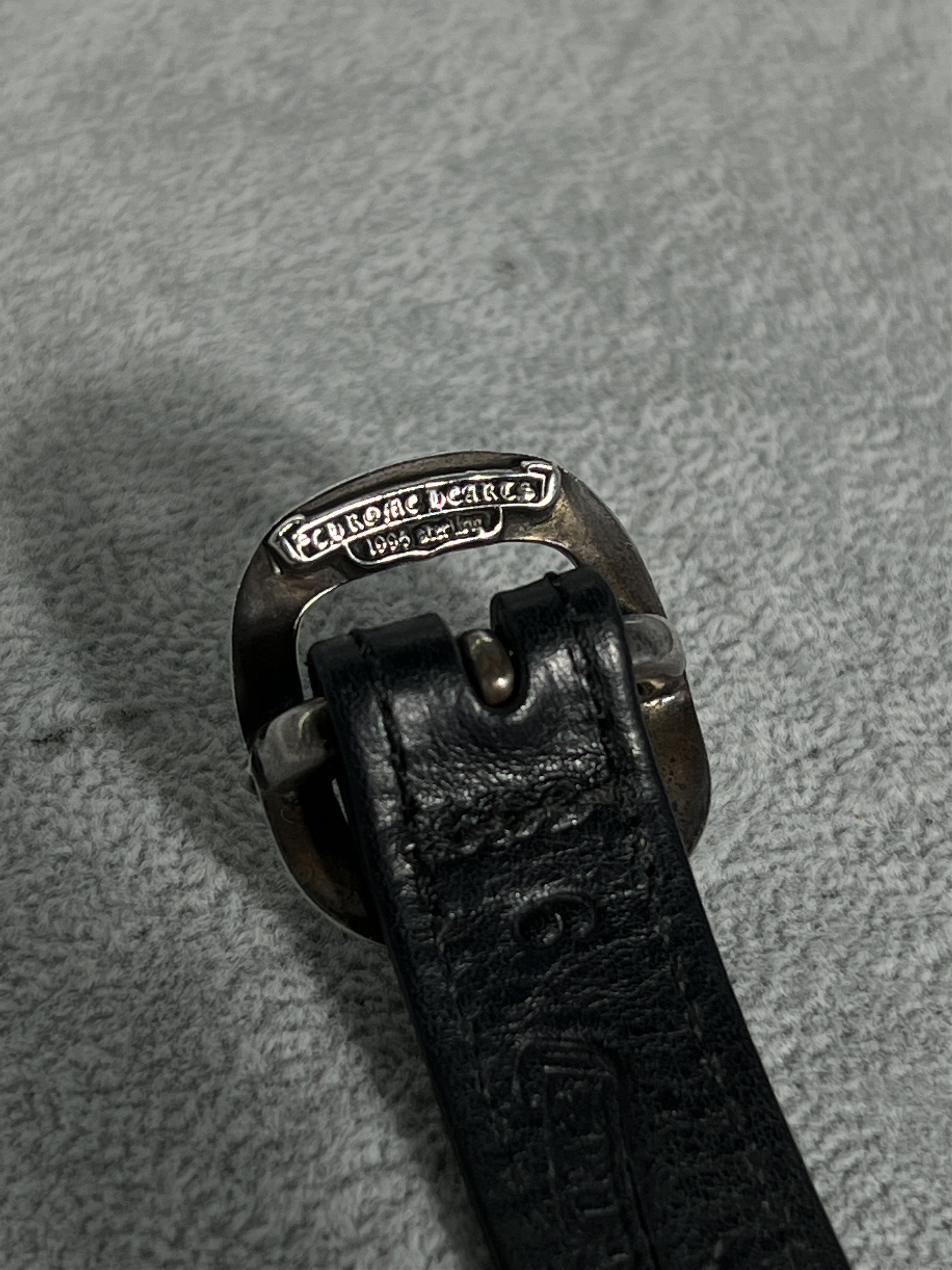 Chrome Hearts Chrome Hearts Leather Bracelet Cross Buckle 925 Size ONE SIZE - 10 Thumbnail