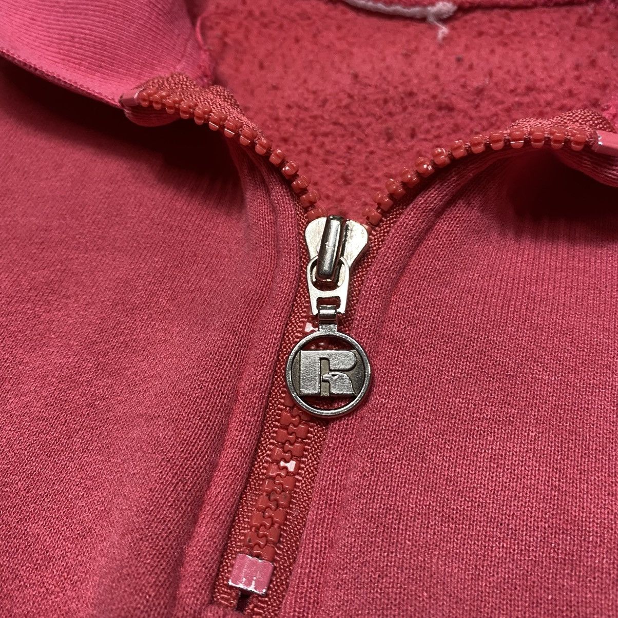 Russell Athletic × Vintage Vintage Russell Athletic Pink Cropped Boxy 1/4 Zip Crewneck Size US M / EU 48-50 / 2 - 6 Thumbnail