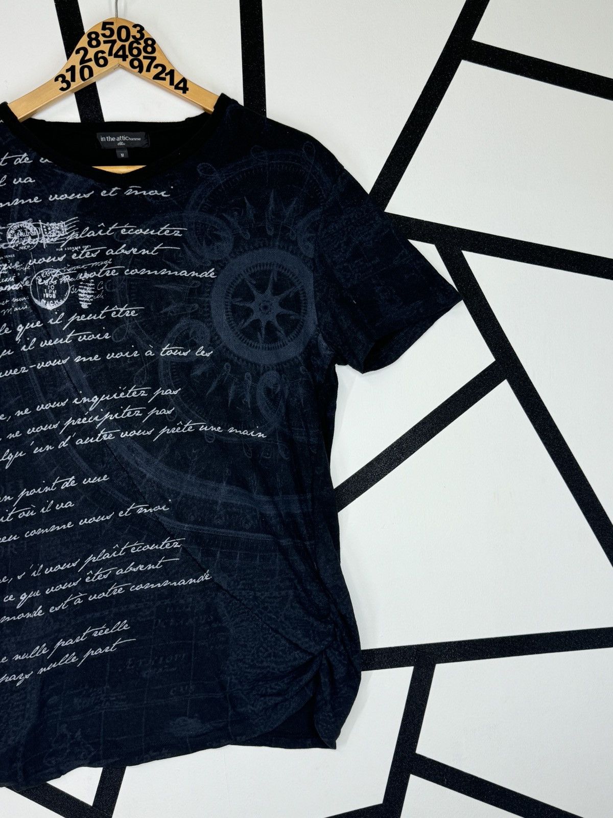 If Six Was Nine In the Attic Homme Japan Words Story Poem Tee Size US XS / EU 42 / 0 - 4 Thumbnail