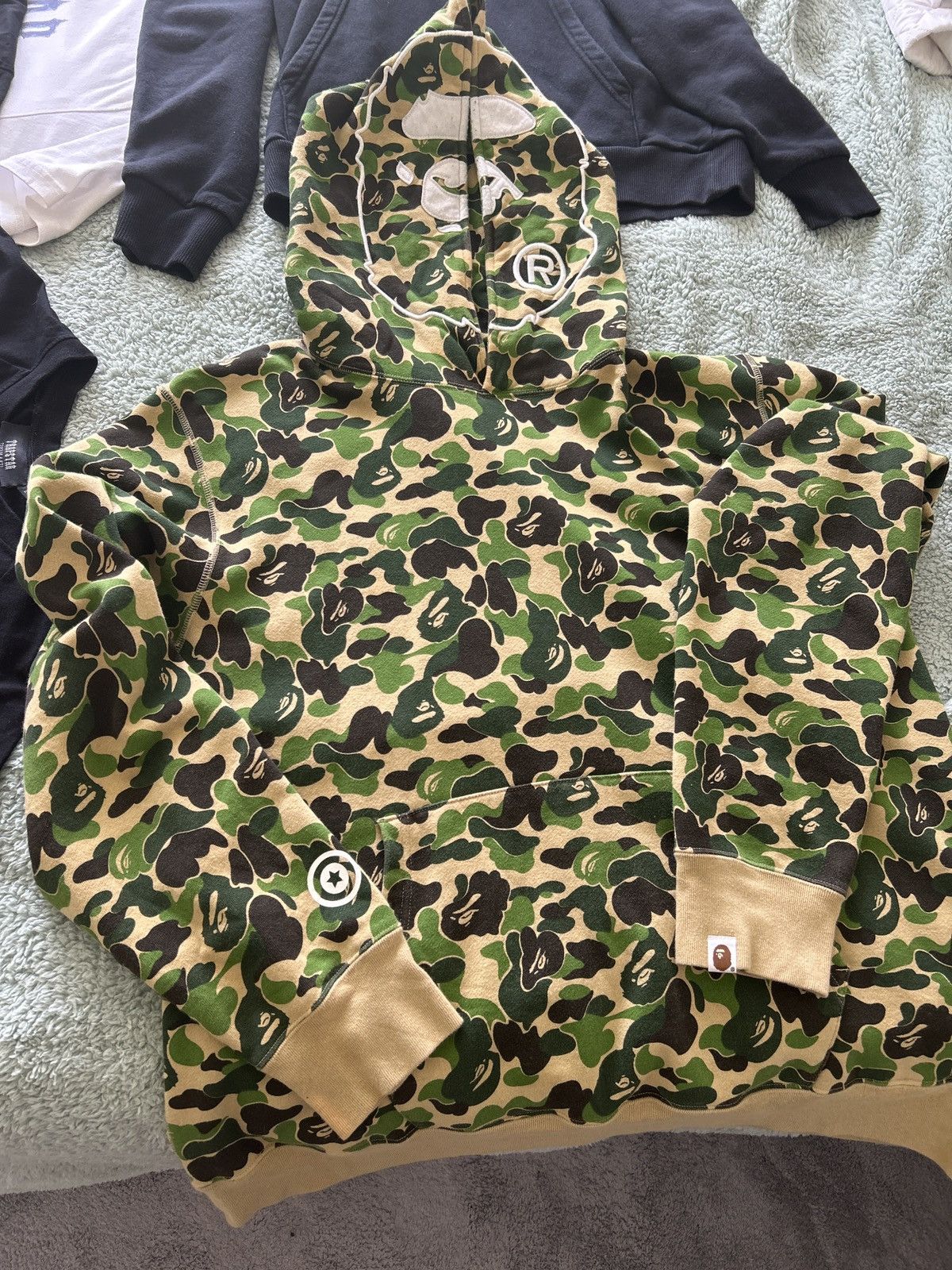 Bape Bape 2nd APE Green Camo Pullover Size US XL / EU 56 / 4 - 1 Thumbnail