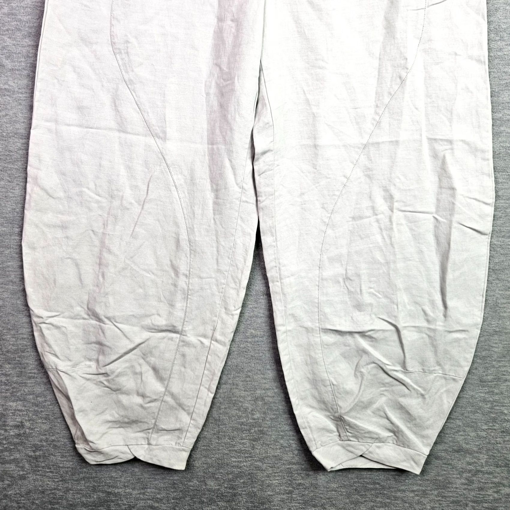 Vintage Stella Carakasi Womens Sz S Ivory White Casual Lightweight Tapered Pants NWT Size 28" / US 6 / IT 42 - 3 Thumbnail