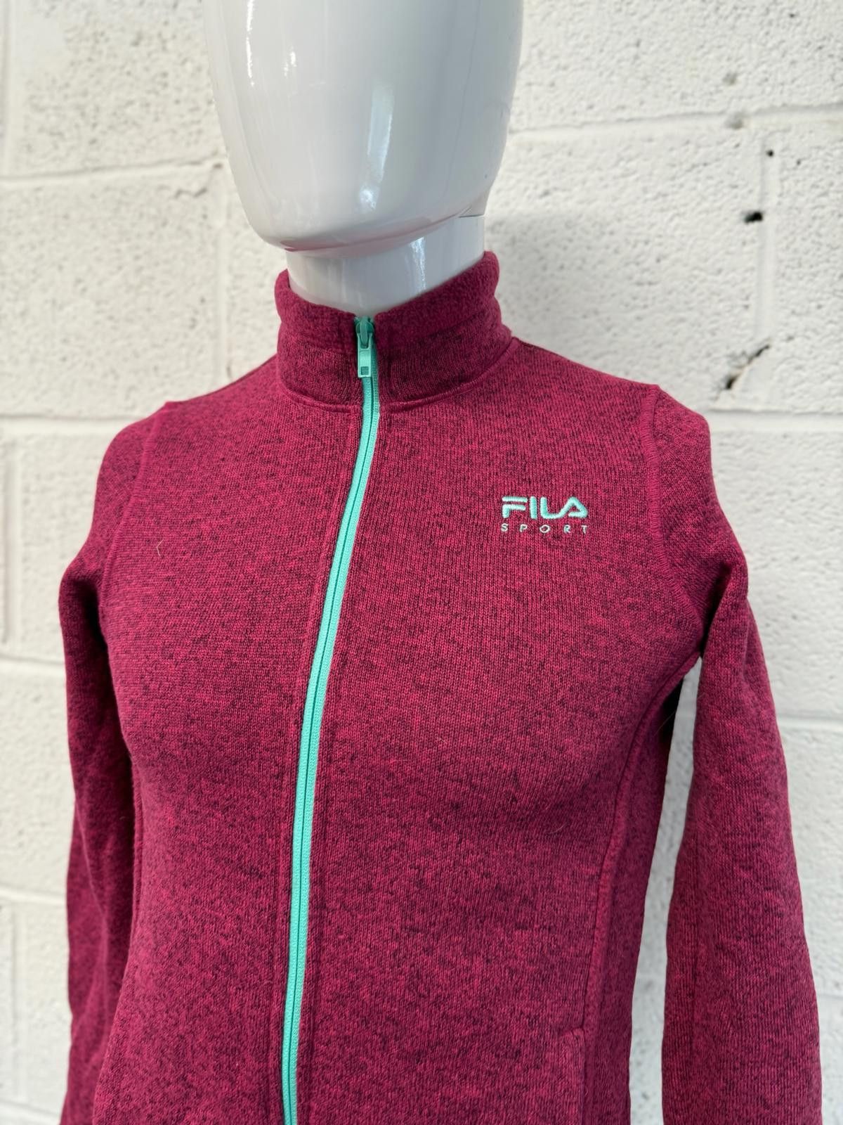 Fila Fila Magenta Sport Zip-Up Jacket Womens Size 14 Size L / US 10 / IT 46 - 2 Thumbnail