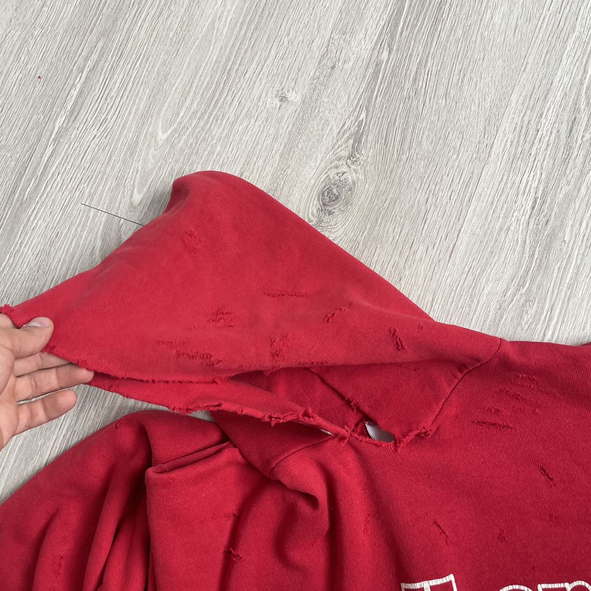 Marlboro Marlboro Distressed Hoodie Tultex 90s Size US XL / EU 56 / 4 - 8 Thumbnail