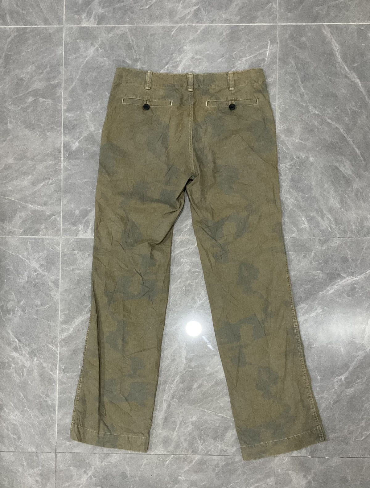 Japanese Brand × No Man Walks Alone × Sage De Cret Vintage Cotton Military Pants Strecth Cut Size US 33 - 5 Thumbnail