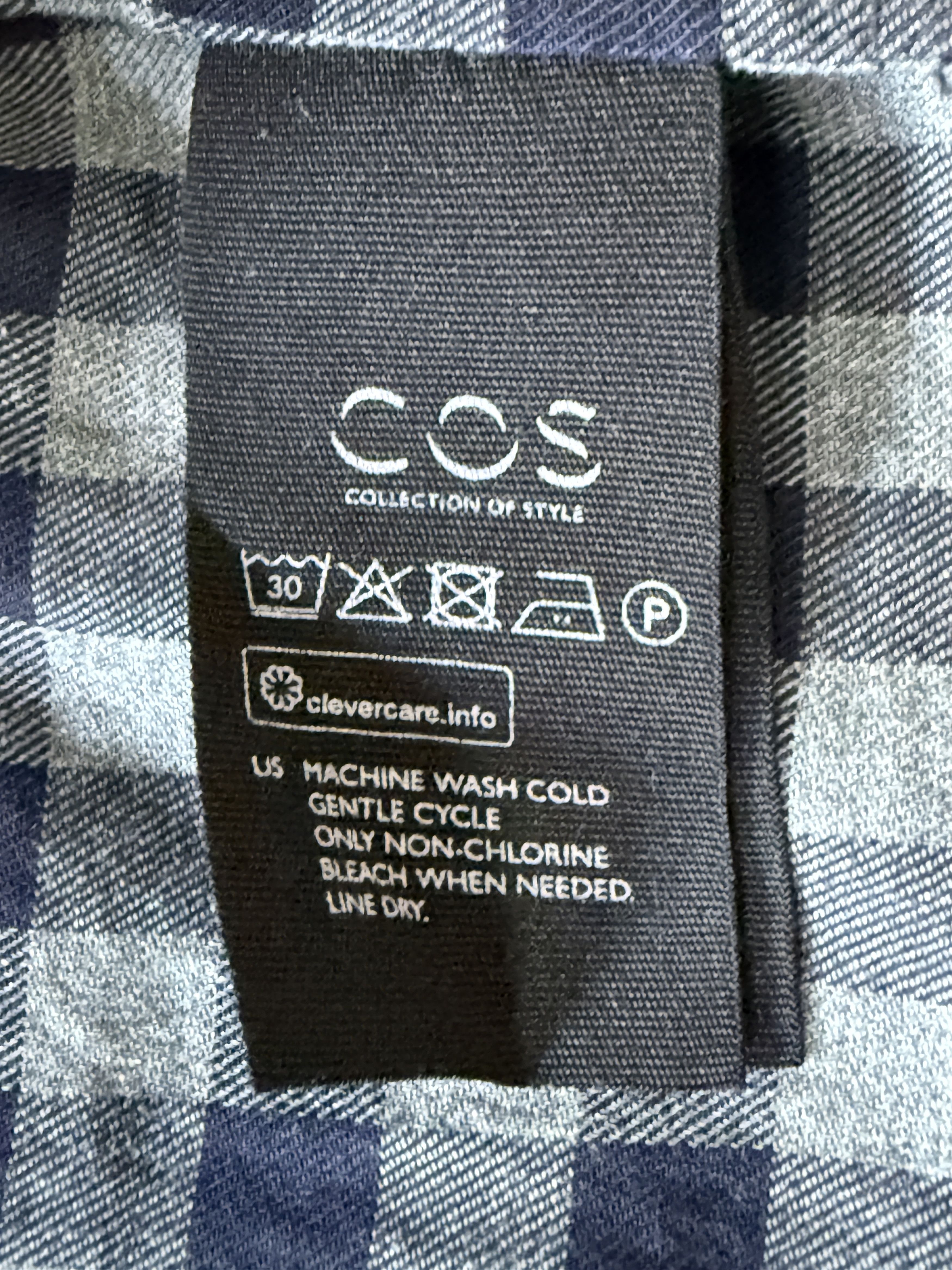 Cos Archive gingham shoulder-zip top — size M Size US M / EU 48-50 / 2 - 5 Thumbnail