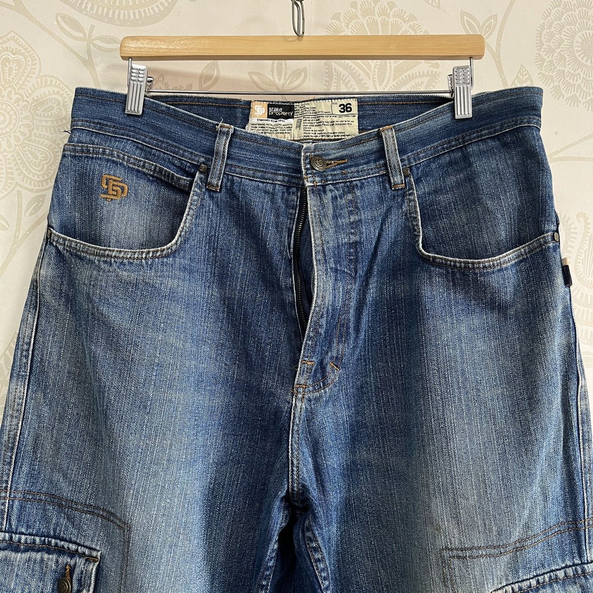 Vintage Baggy Jeans State Property Skaters Denim Size US 36 / EU 52 - 20 Thumbnail