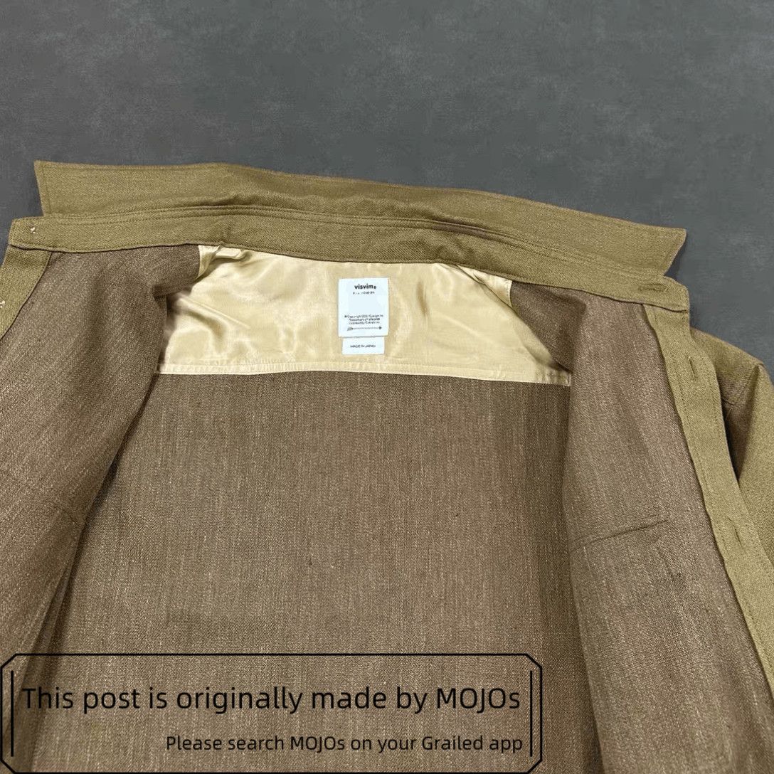 Visvim Sz 4 Visvim 25SS Lumber Linen Blend Work Shirt mojos2310 Size US XL / EU 56 / 4 - 4 Thumbnail