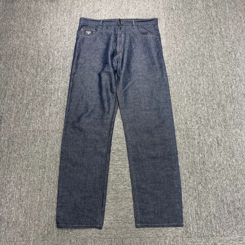 Prada Prada Linen-blend casual pants Size US 34 / EU 50 - 1 Thumbnail