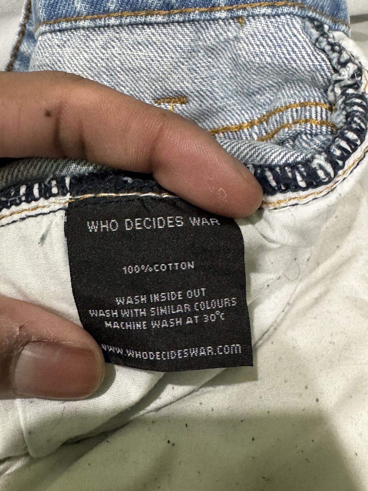 Who Decides War Who decides war scripture jeans SZ 32 Size US 32 / EU 48 - 5 Thumbnail