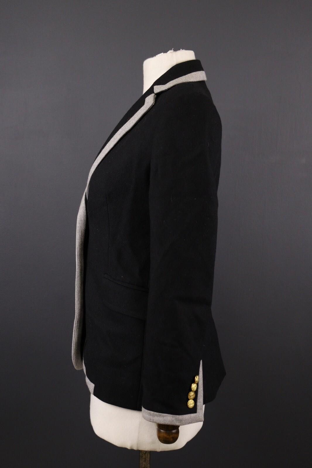 J.Crew J. Crew Hacking Wool Two Button Blazer Jacket Size 2 Size XS / US 0-2 / IT 36-38 - 7 Thumbnail
